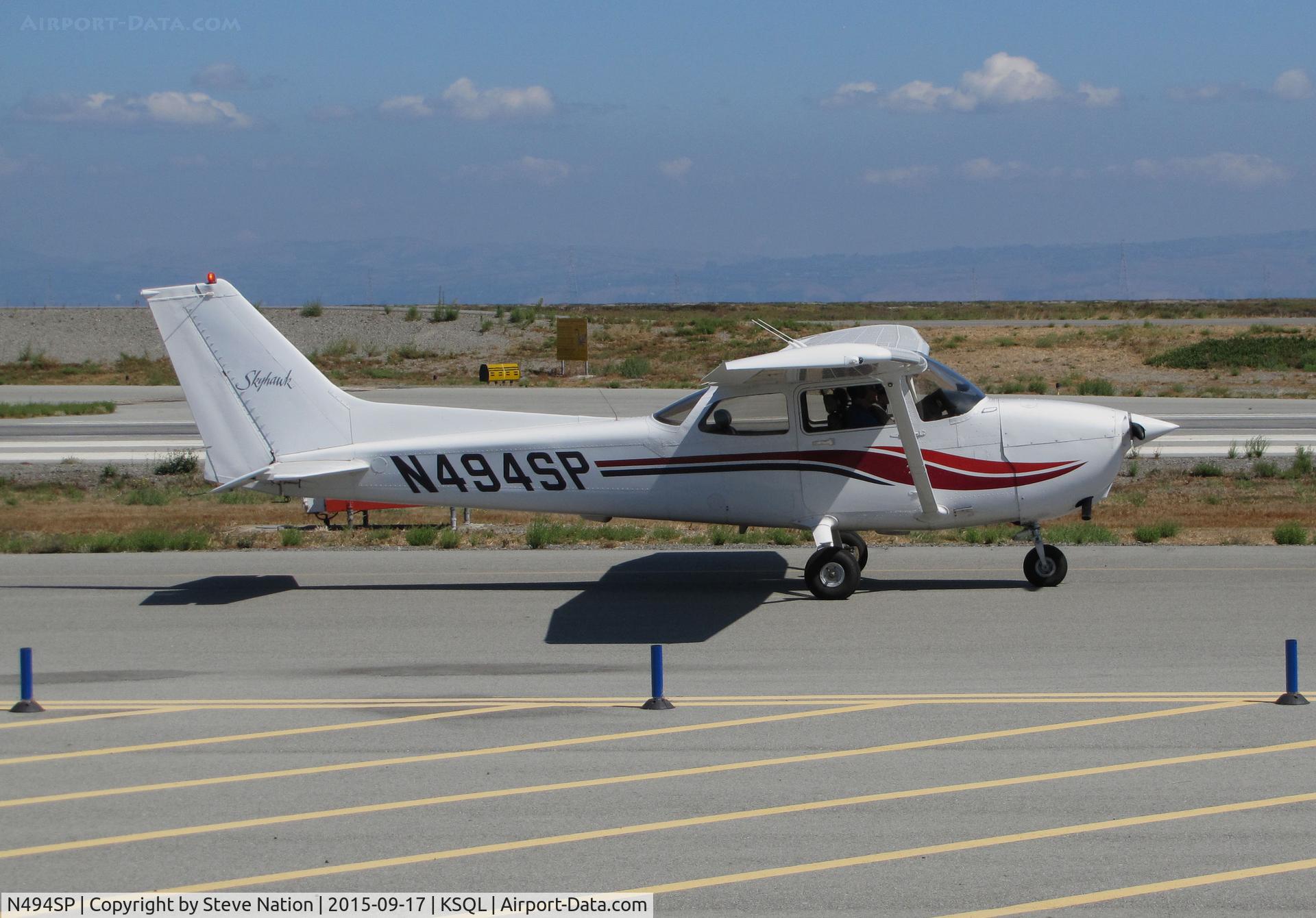 N494SP, Cessna 172S C/N 172S8035, Taxiing for RWY 30 @ San Carlos Airport, CA