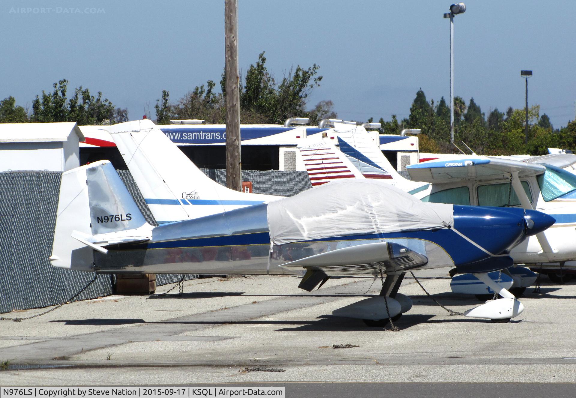 N976LS, Vans RV-6A C/N 22385, VANS RV-6A homebuilt with cockpit cover @ San Carlos Airport, CA