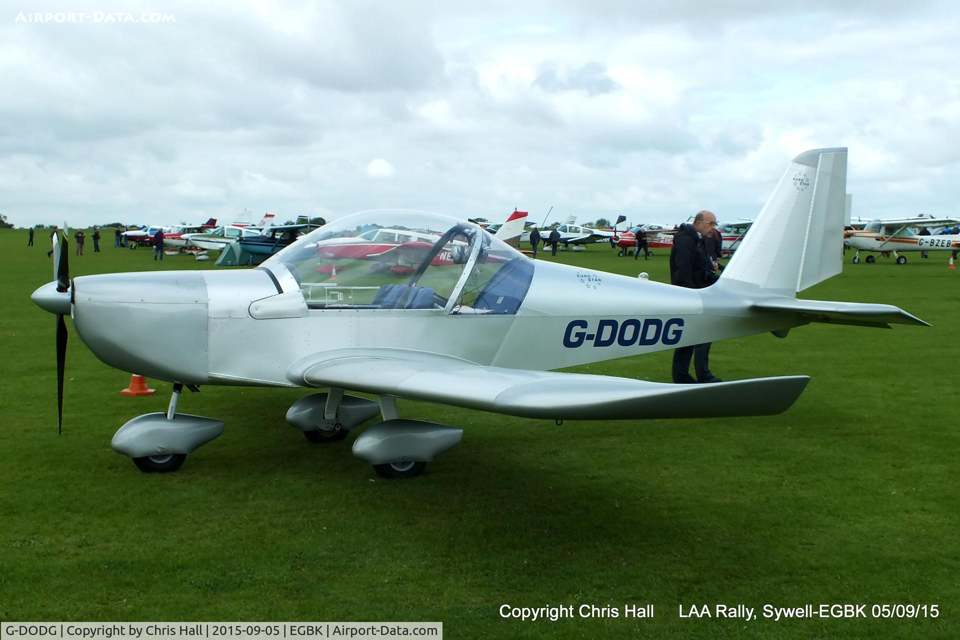 G-DODG, 2004 Aerotechnik EV-97A Eurostar C/N PFA 315-14258, at the LAA Rally 2015, Sywell