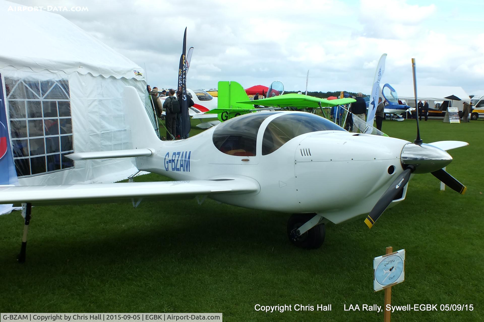 G-BZAM, 2000 Europa Monowheel C/N PFA 247-12969, at the LAA Rally 2015, Sywell