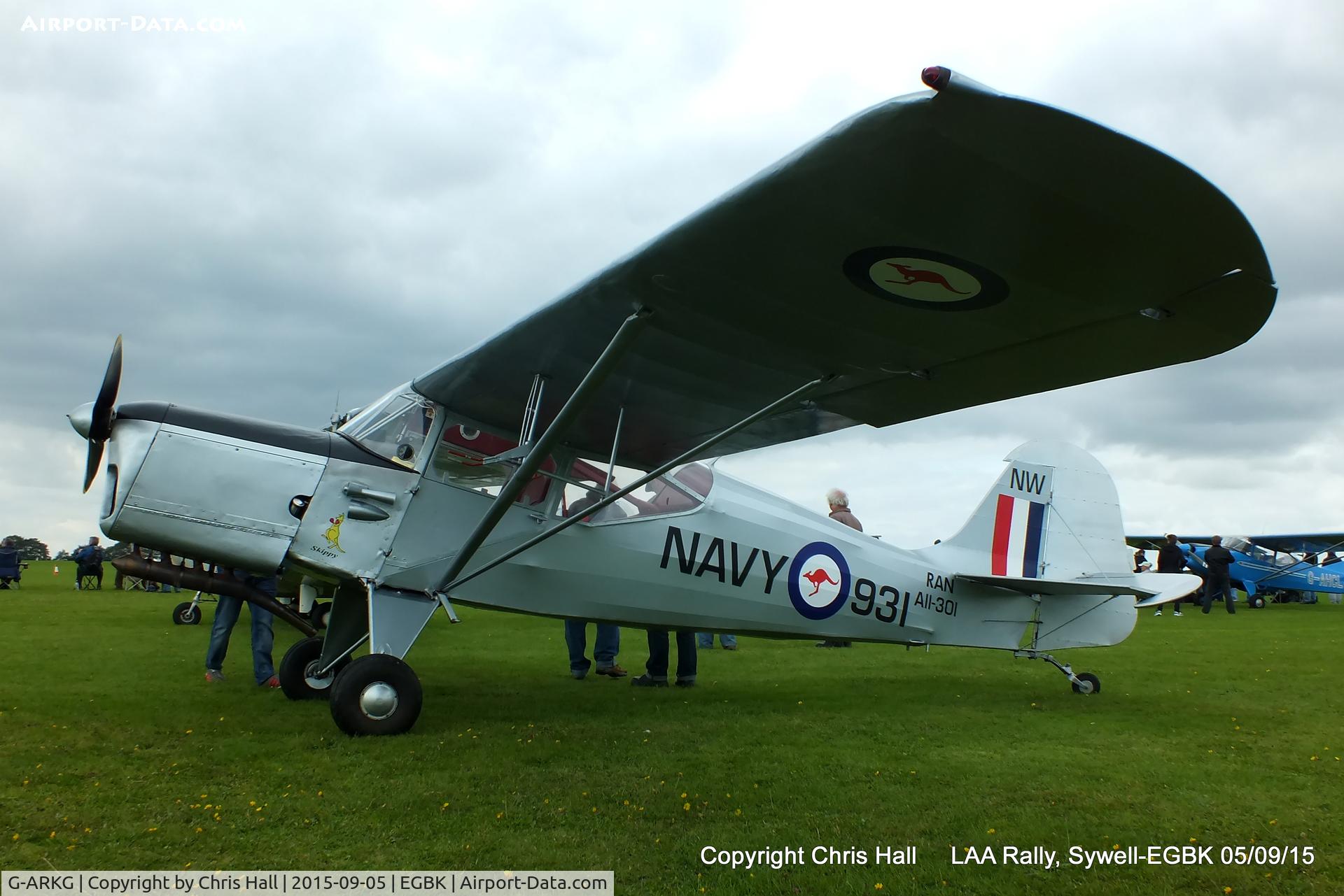 G-ARKG, 1952 Auster J-5G Autocar C/N 3061, at the LAA Rally 2015, Sywell