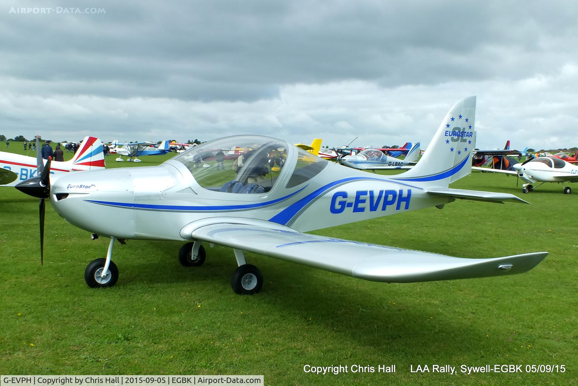 G-EVPH, 2009 Aerotechnik EV-97 Eurostar SL C/N LAA 315B-14951, at the LAA Rally 2015, Sywell