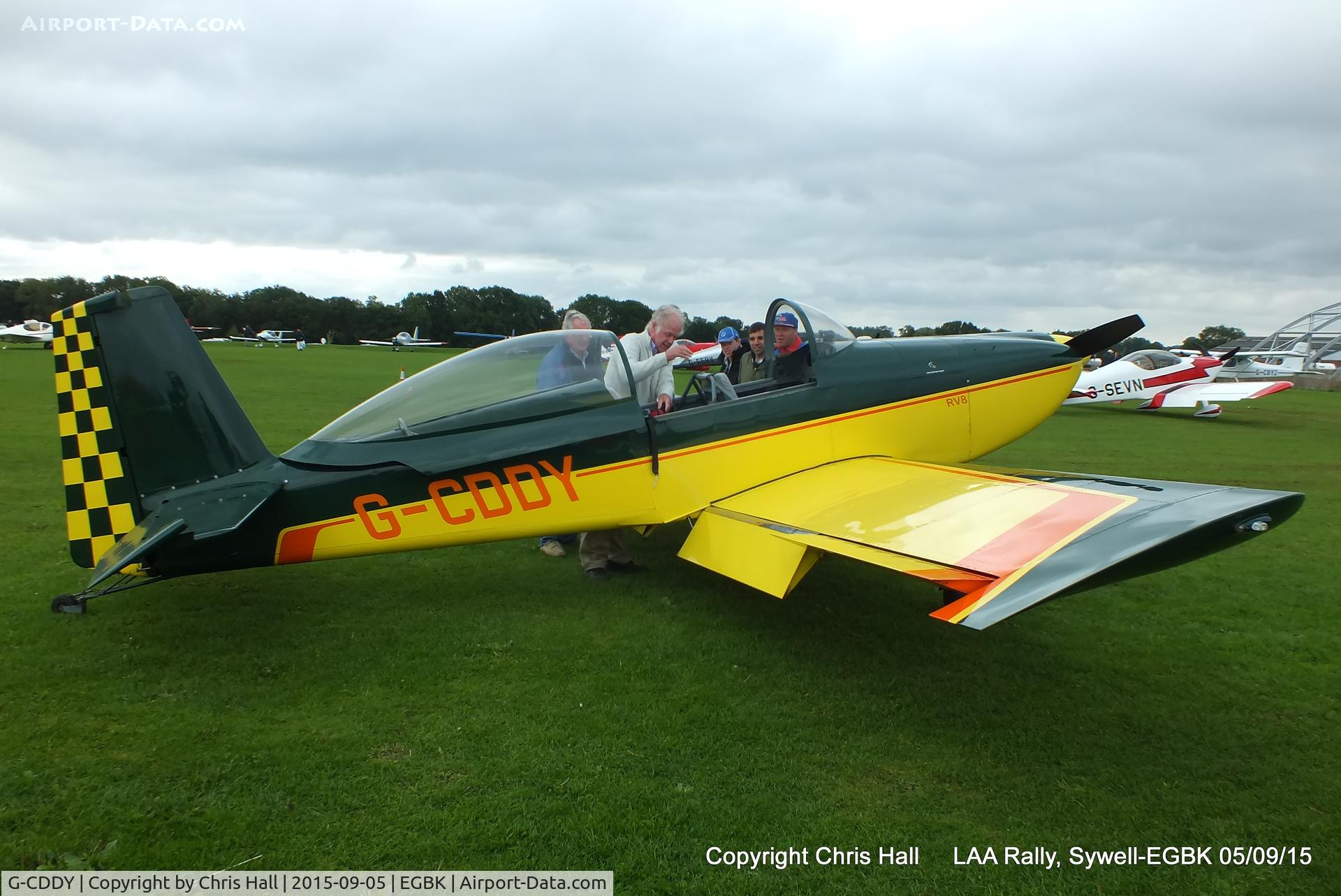 G-CDDY, 2000 Vans RV-8 C/N 80912, at the LAA Rally 2015, Sywell