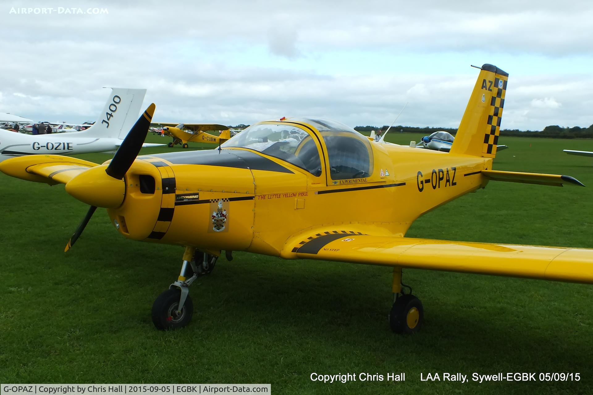 G-OPAZ, 2001 Pazmany PL-2 C/N PFA 069-10673, at the LAA Rally 2015, Sywell