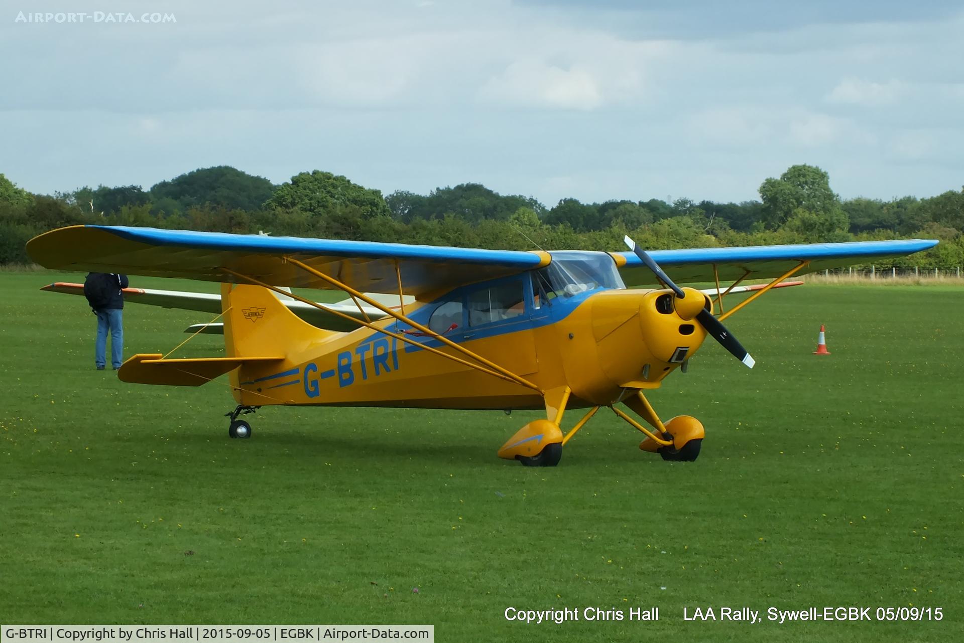 G-BTRI, 1948 Aeronca 11CC Super Chief C/N 11CC-246, at the LAA Rally 2015, Sywell