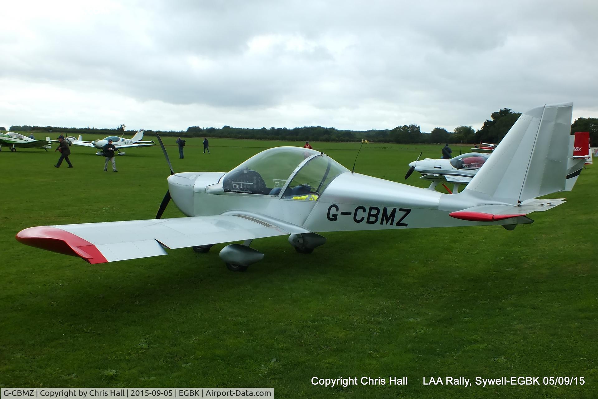 G-CBMZ, 2002 Aerotechnik EV-97 Eurostar C/N PFA 315-13890, at the LAA Rally 2015, Sywell