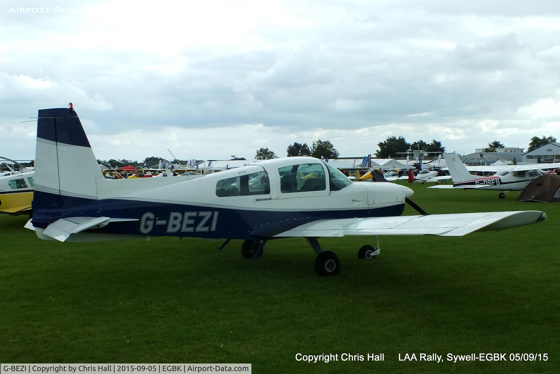 G-BEZI, 1974 Grumman American AA-5 Traveler C/N AA5-0567, at the LAA Rally 2015, Sywell