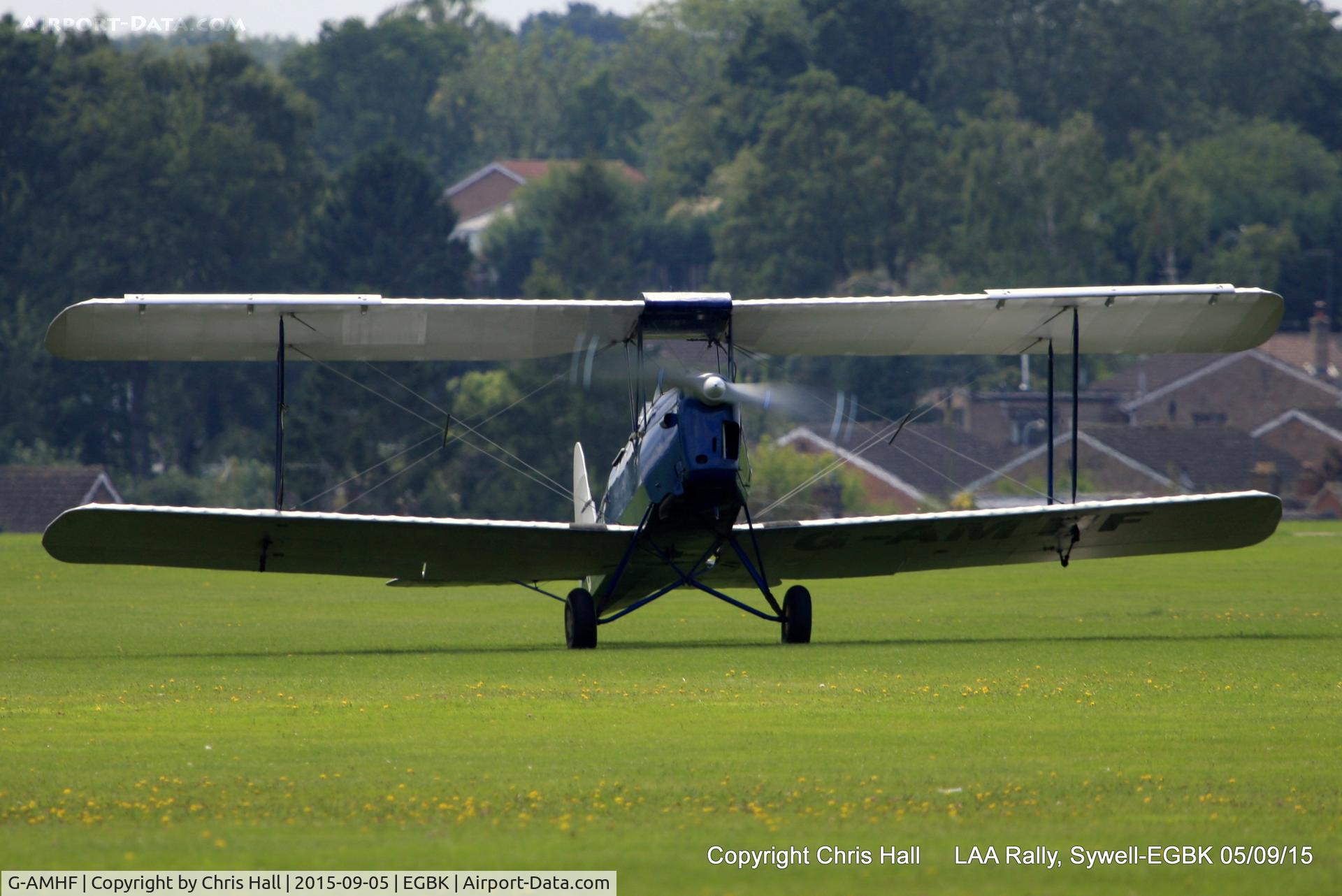 G-AMHF, 1940 De Havilland DH-82A Tiger Moth II C/N 83026, at the LAA Rally 2015, Sywell
