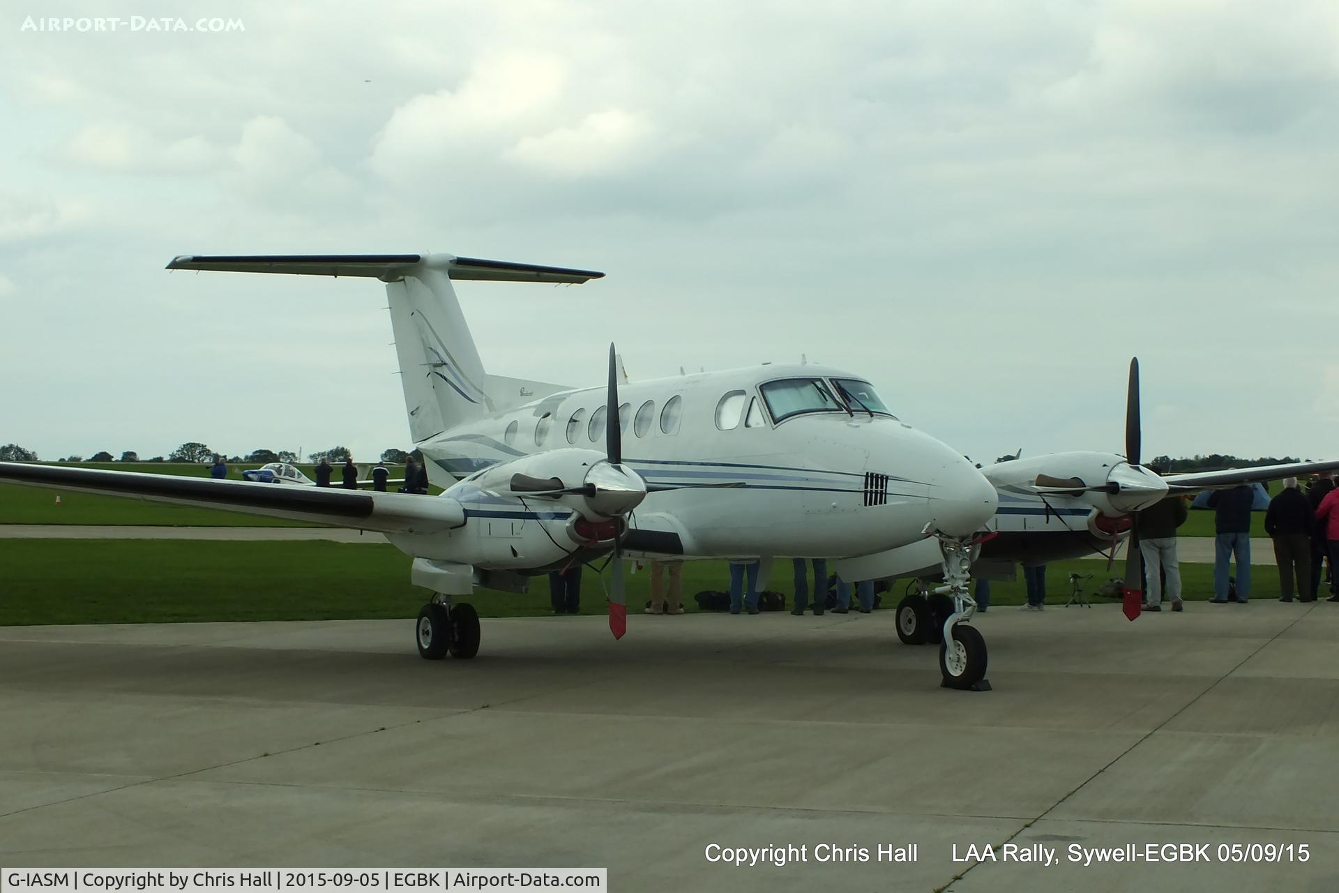 G-IASM, 1979 Beech 200 Super King Air C/N BB-521, at the LAA Rally 2015, Sywell