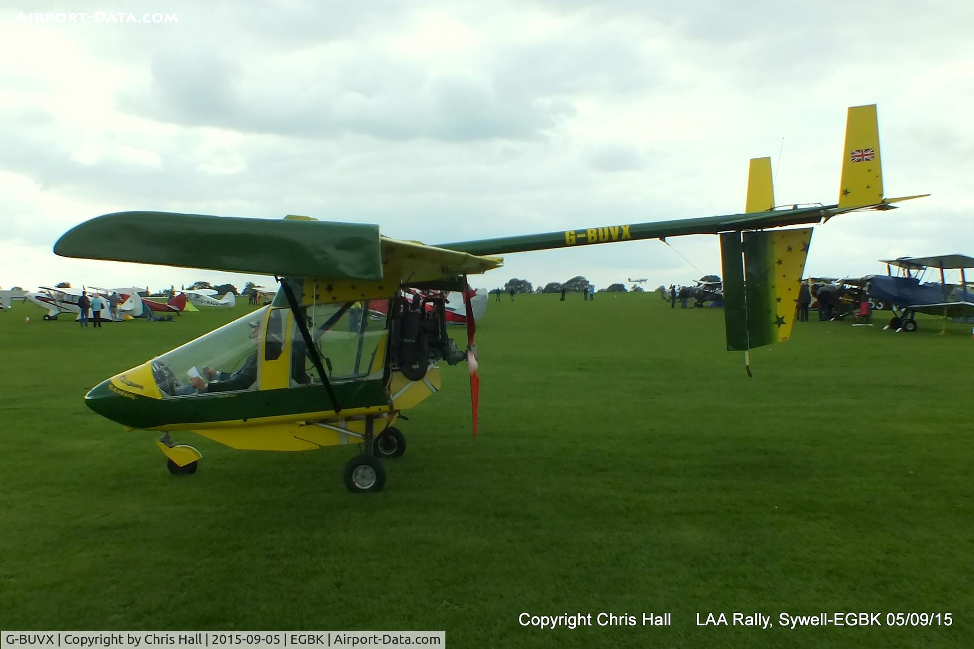 G-BUVX, 1994 CFM Streak Shadow C/N PFA 206-12410, at the LAA Rally 2015, Sywell