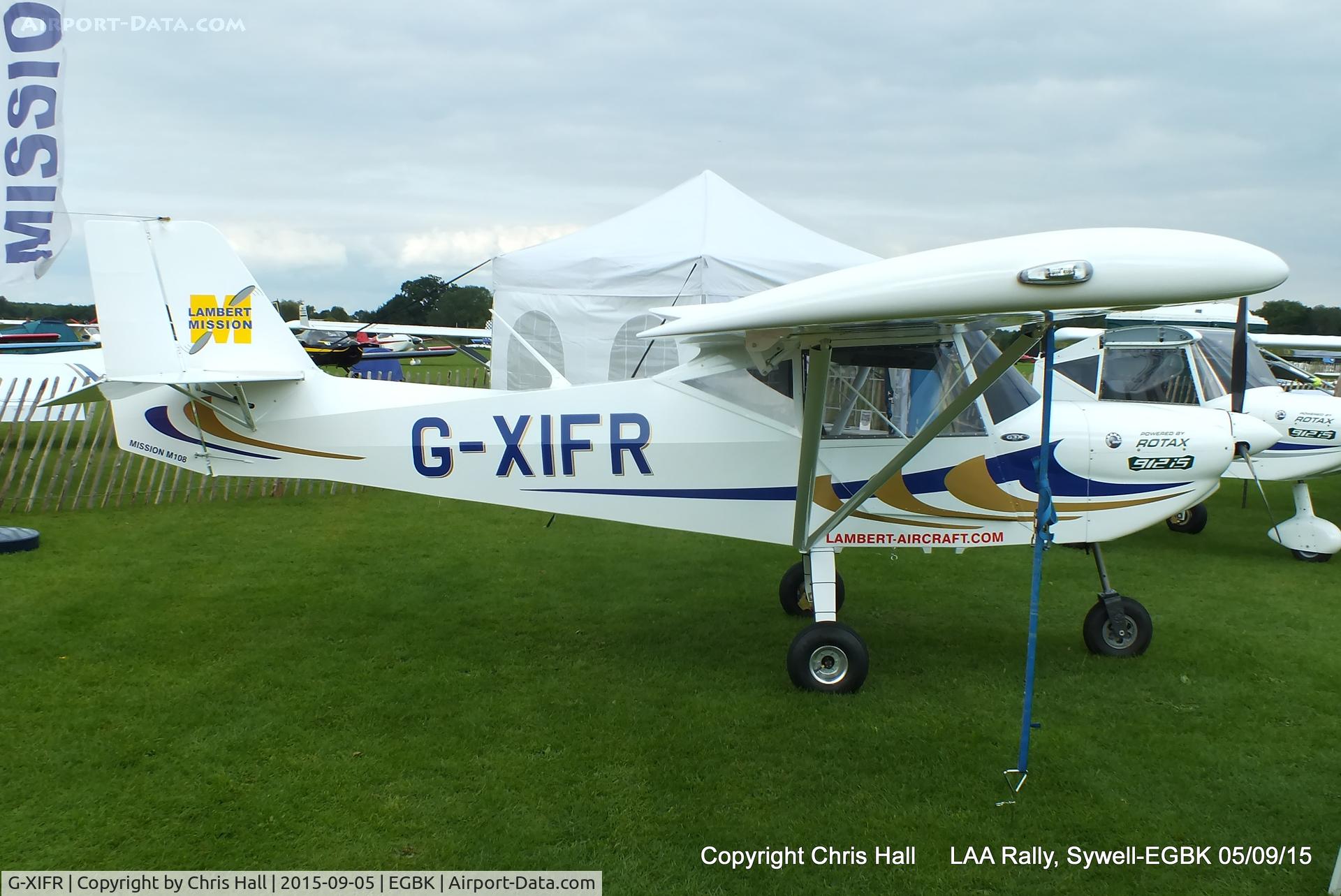 G-XIFR, 2014 Lambert Mission M108 C/N 370-14986, at the LAA Rally 2015, Sywell