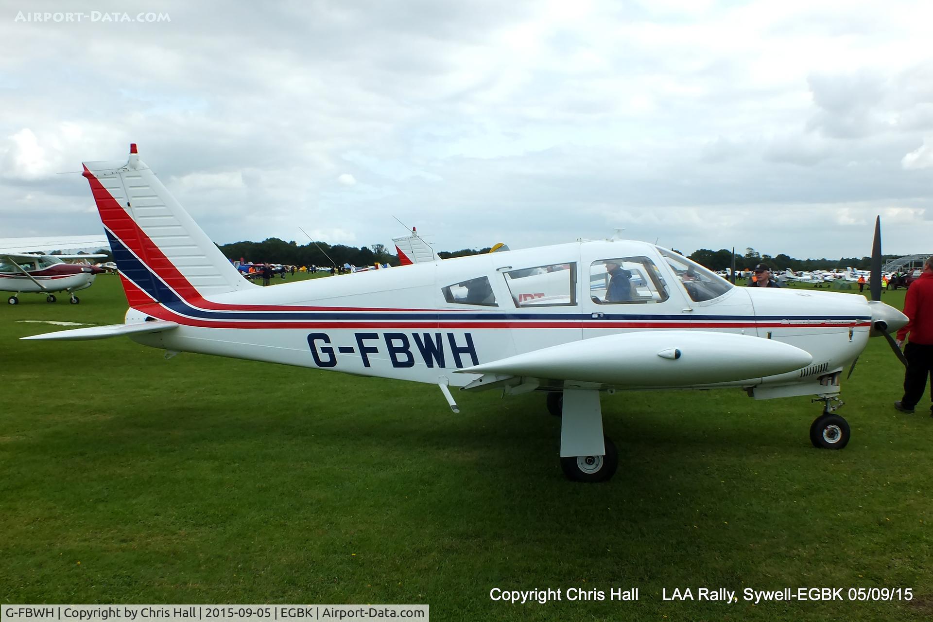 G-FBWH, 1968 Piper PA-28R-180 Cherokee Arrow C/N 28R-30368, at the LAA Rally 2015, Sywell