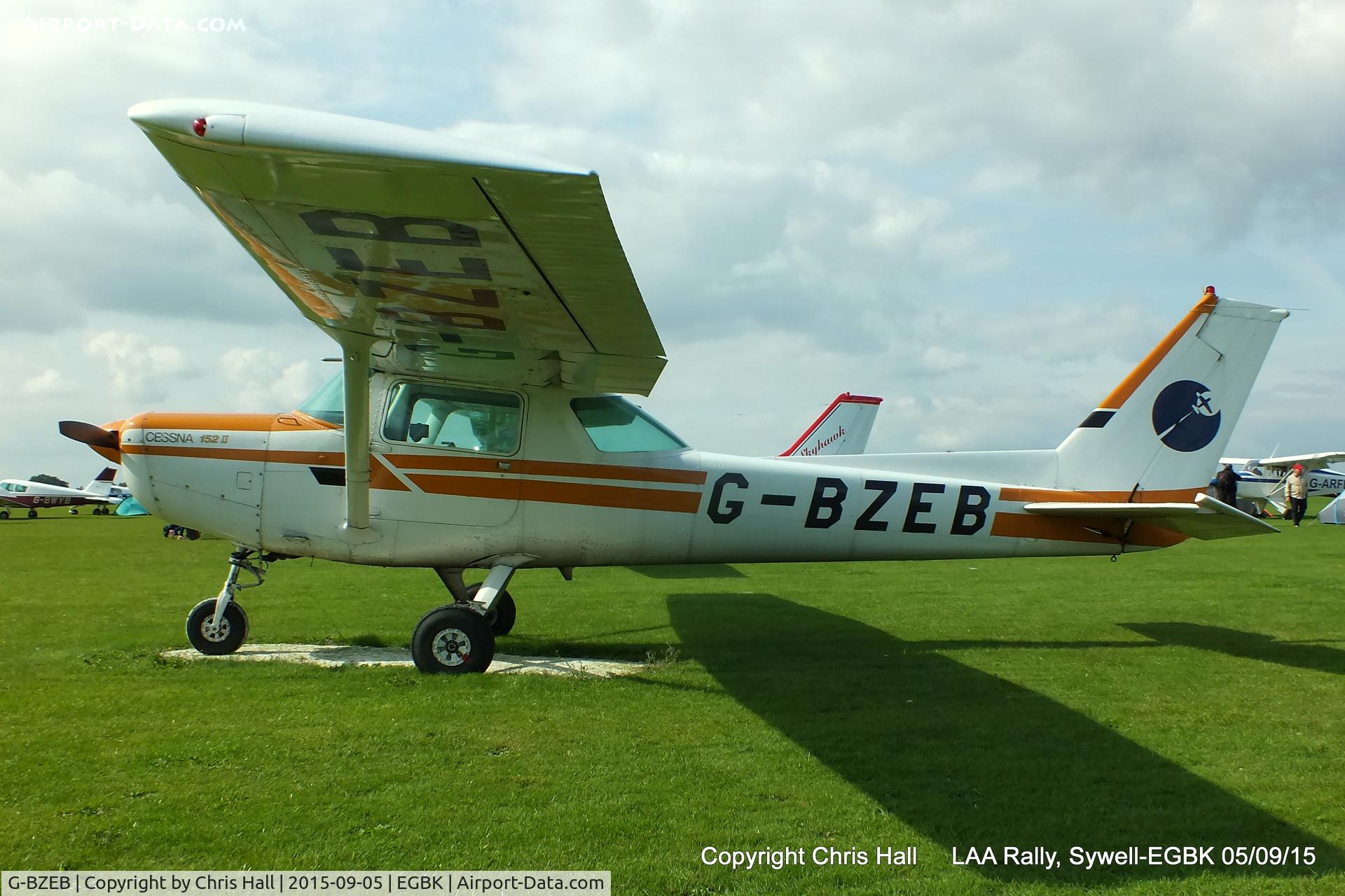 G-BZEB, 1979 Cessna 152 C/N 152-82772, at the LAA Rally 2015, Sywell