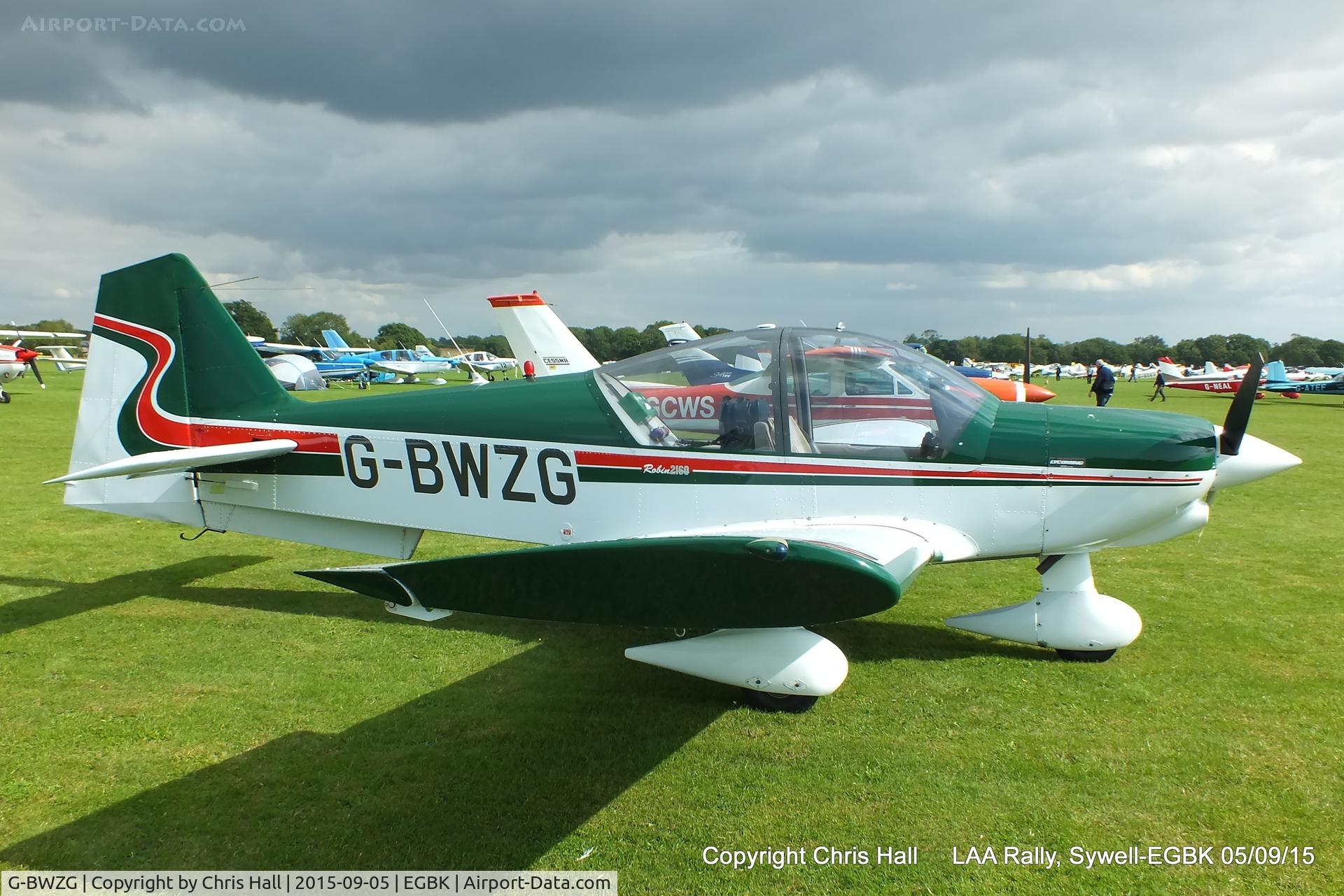 G-BWZG, 1997 Robin R-2160 Alpha Sport C/N 311, at the LAA Rally 2015, Sywell