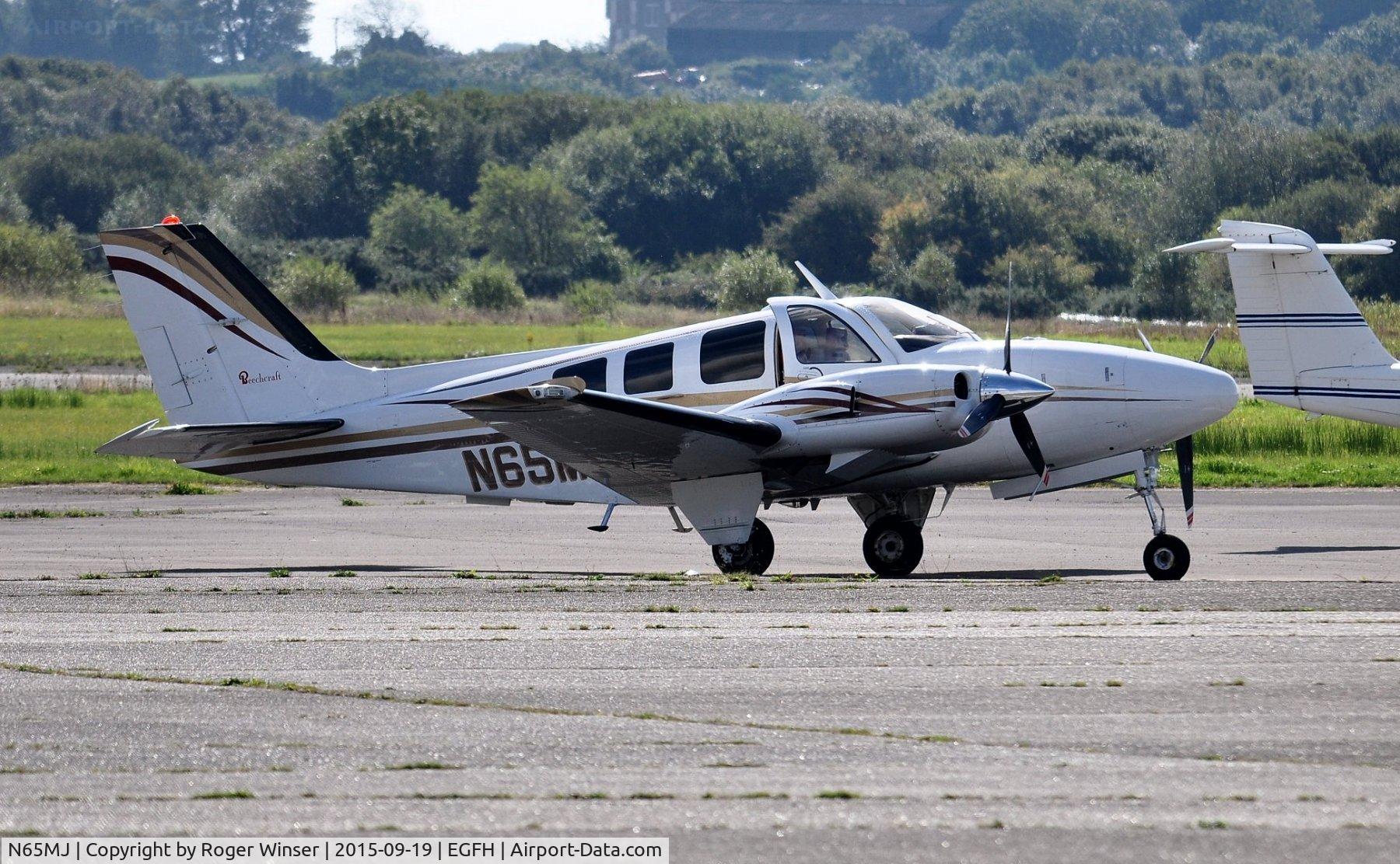 N65MJ, 1985 Beech 58P Baron C/N TJ-487, Visiting Beech Baron.