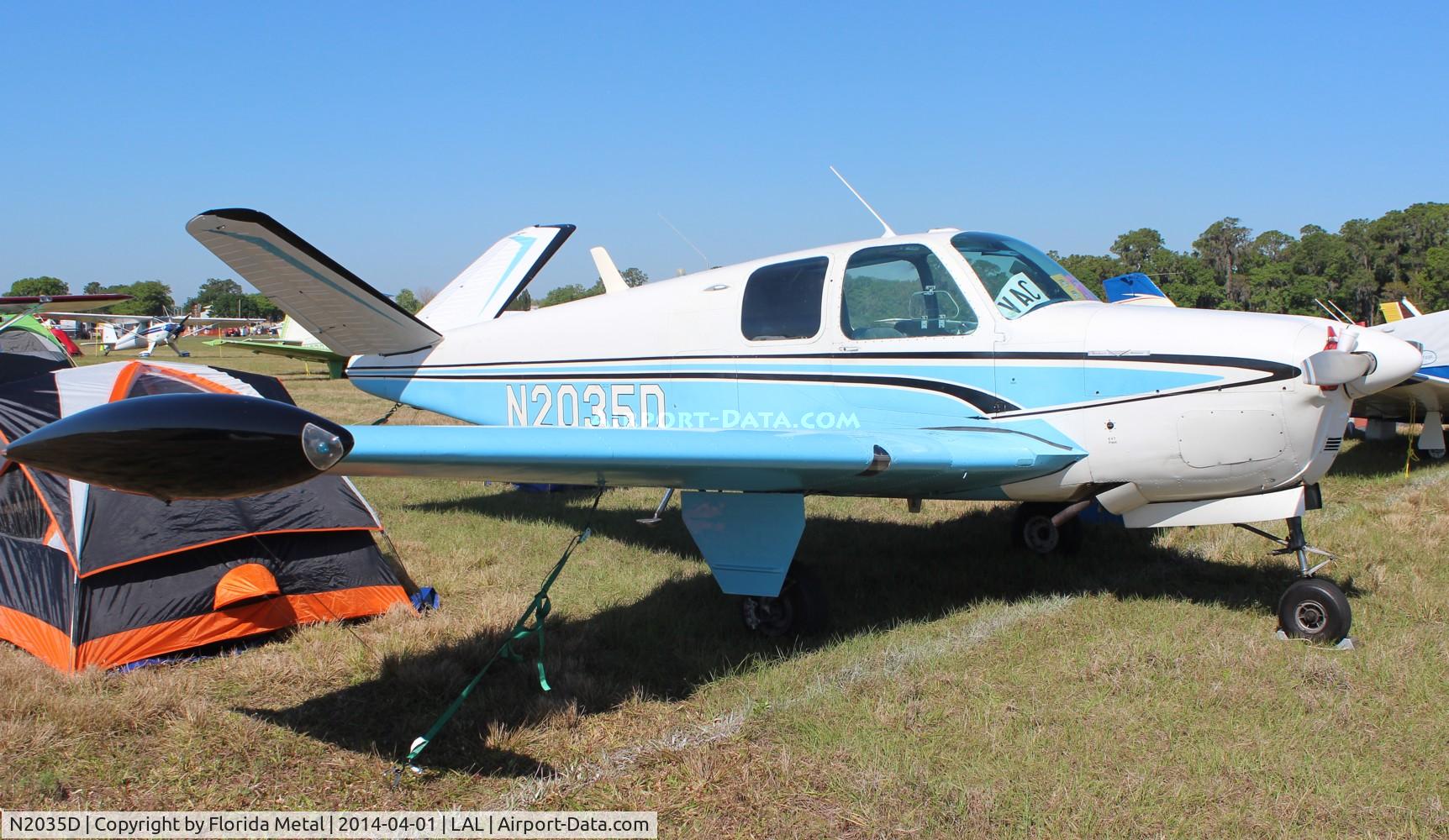 N2035D, 1952 Beech C35 Bonanza C/N D-3386, Bonanza C35