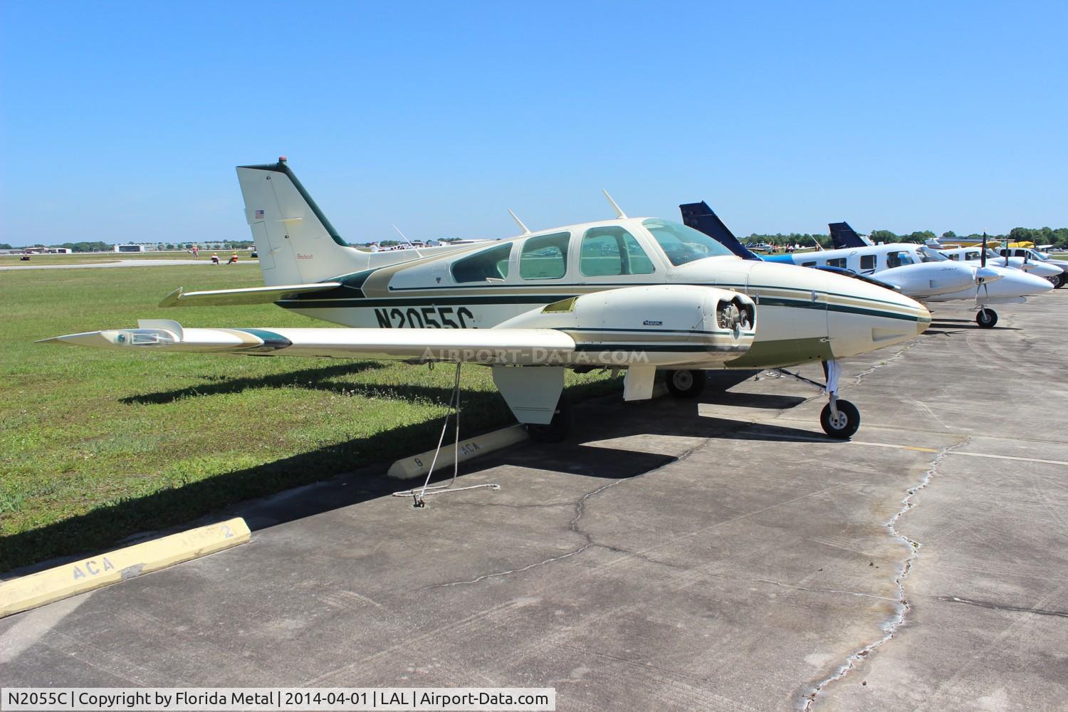 N2055C, 1978 Beech 95-B55 (T42A) Baron C/N TC-2187, Beech 55
