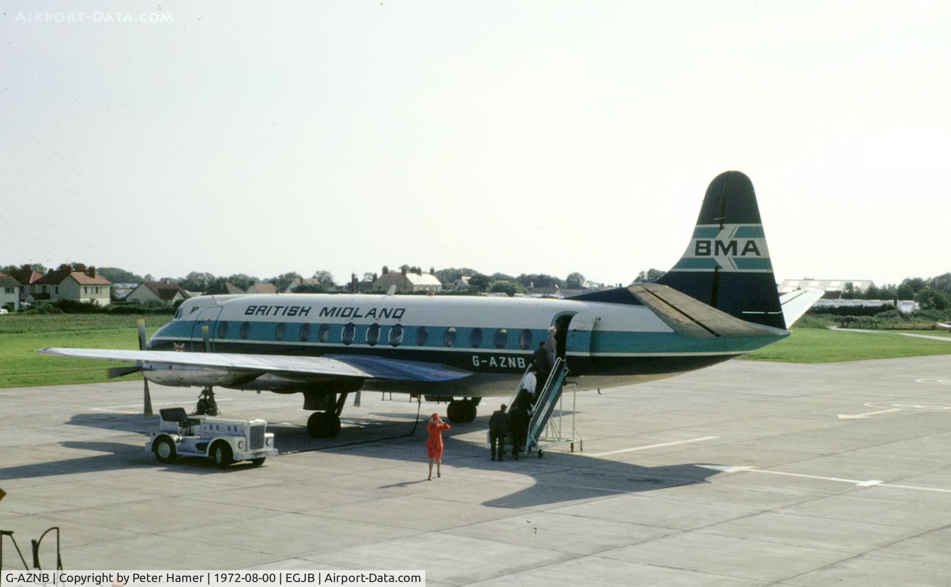 G-AZNB, 1959 Vickers Viscount 813 C/N 351, Guernsey