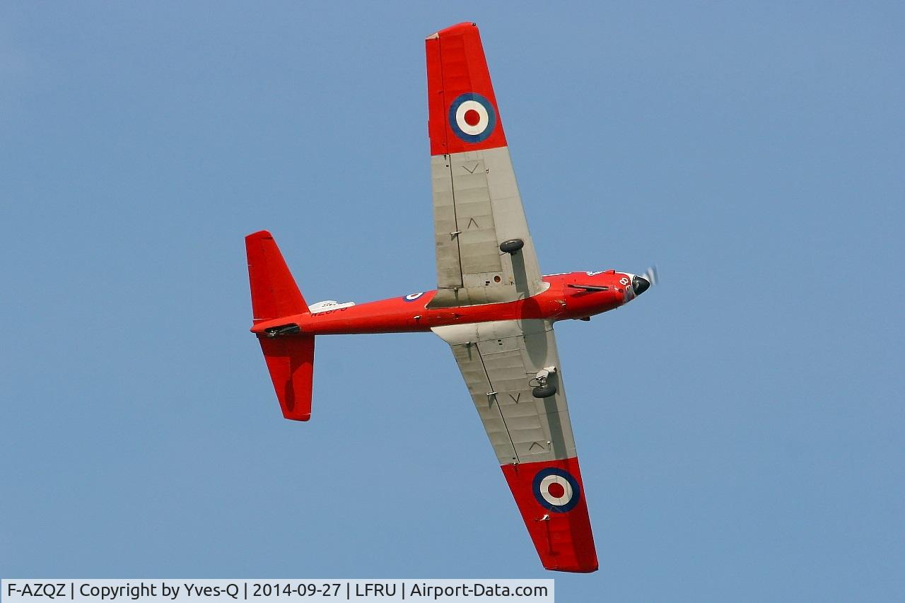 F-AZQZ, 1953 De Havilland DHC-1 Chipmunk T.10 C/N C1/0916, De Havilland DHC-1 Chipmunk T.10, On display, Morlaix-Ploujean airport (LFRU-MXN) air show 2014