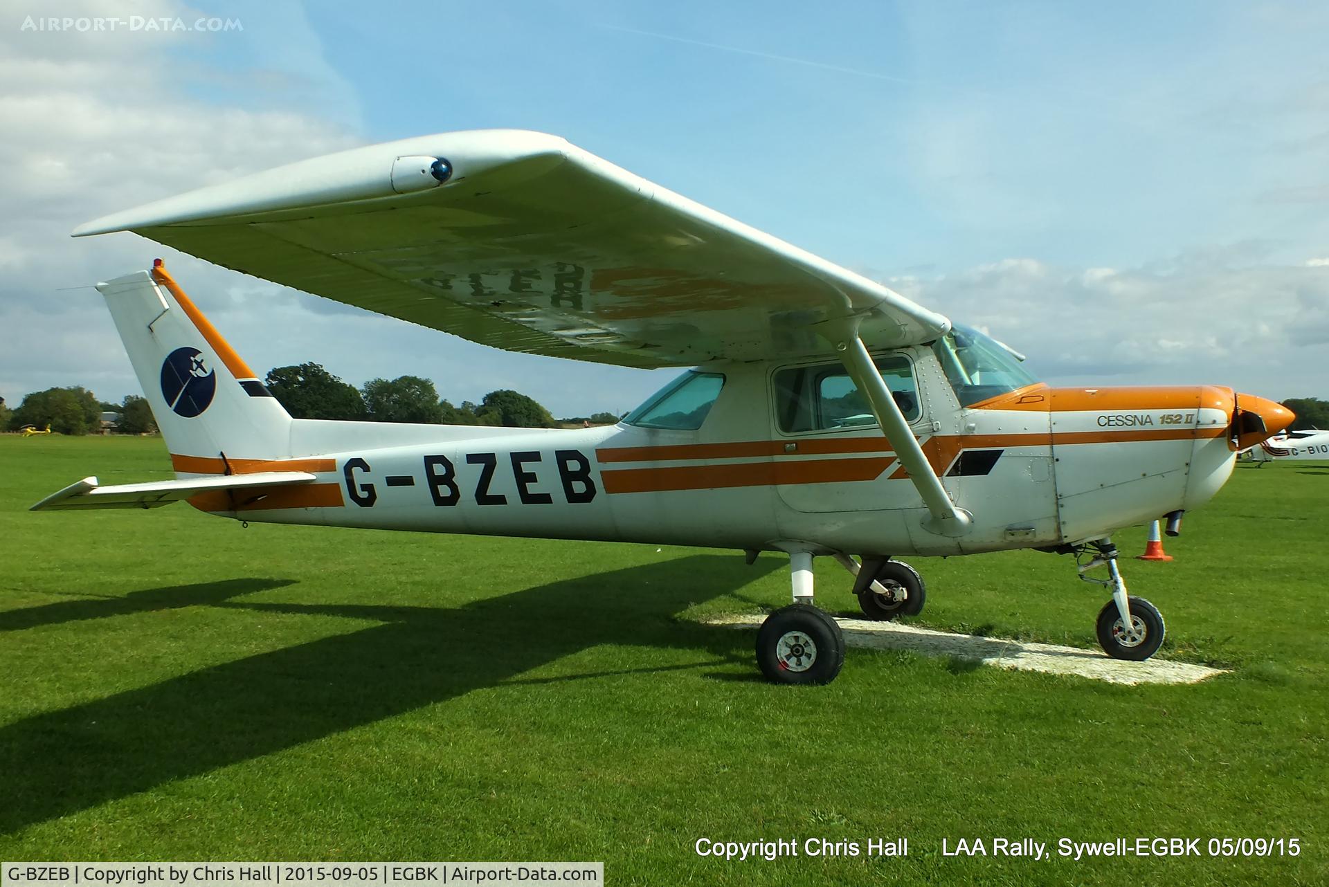 G-BZEB, 1979 Cessna 152 C/N 152-82772, at the LAA Rally 2015, Sywell
