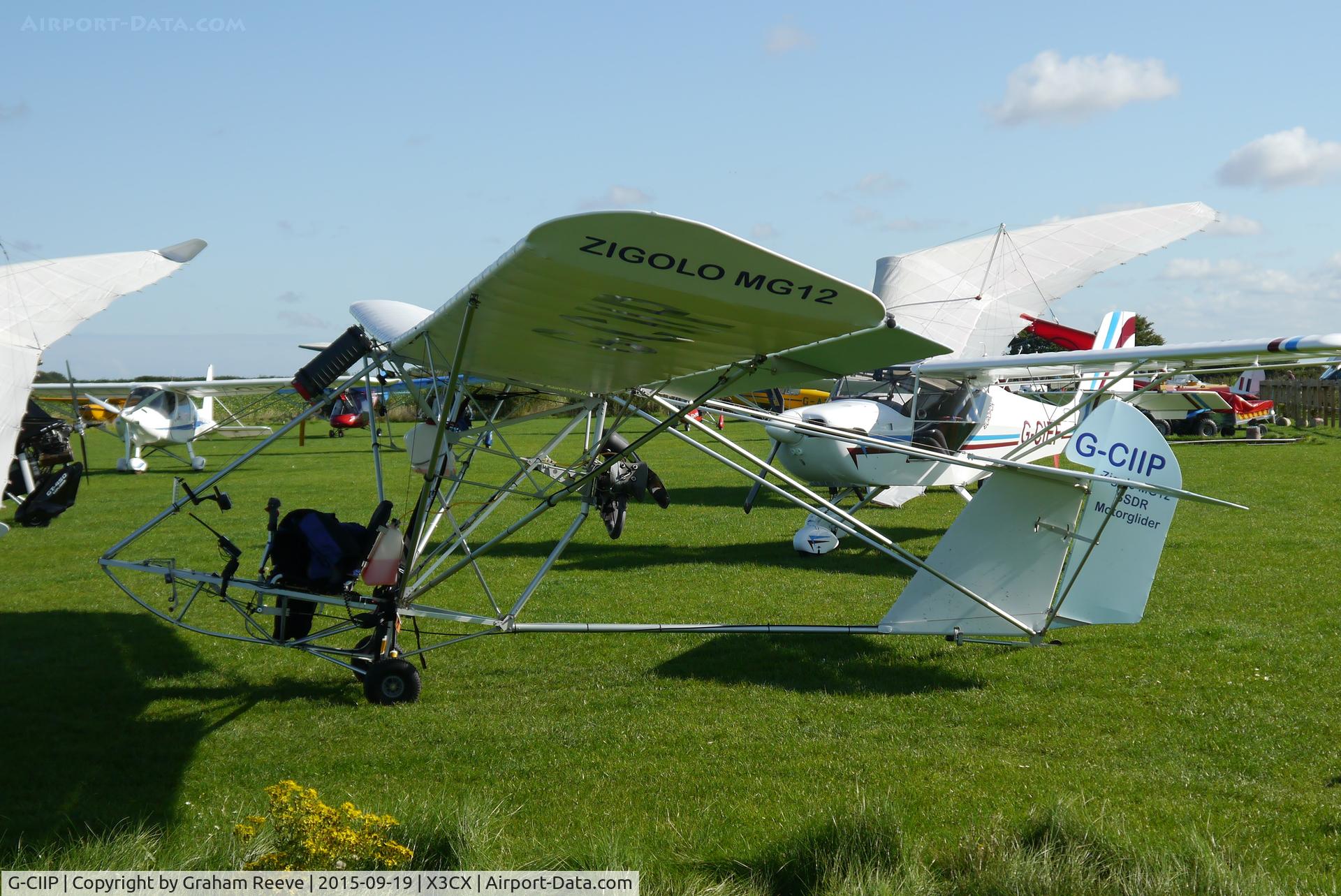 G-CIIP, 2014 Aviad Zigolo MG12 C/N 006, Parked at Northrepps.