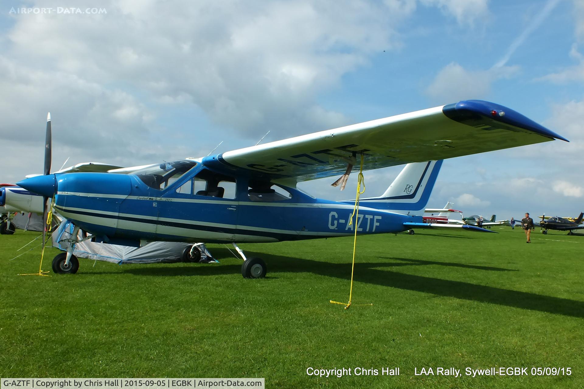G-AZTF, 1972 Reims F177RG Cardinal RG C/N 0054, at the LAA Rally 2015, Sywell