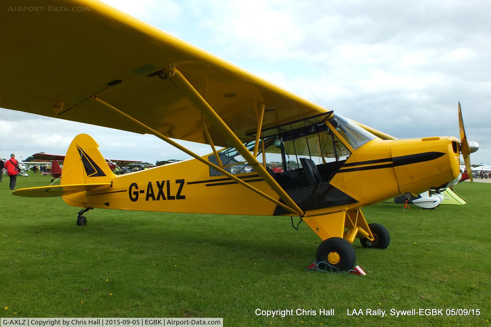 G-AXLZ, 1952 Piper L-18C Super Cub C/N 18-2052, at the LAA Rally 2015, Sywell