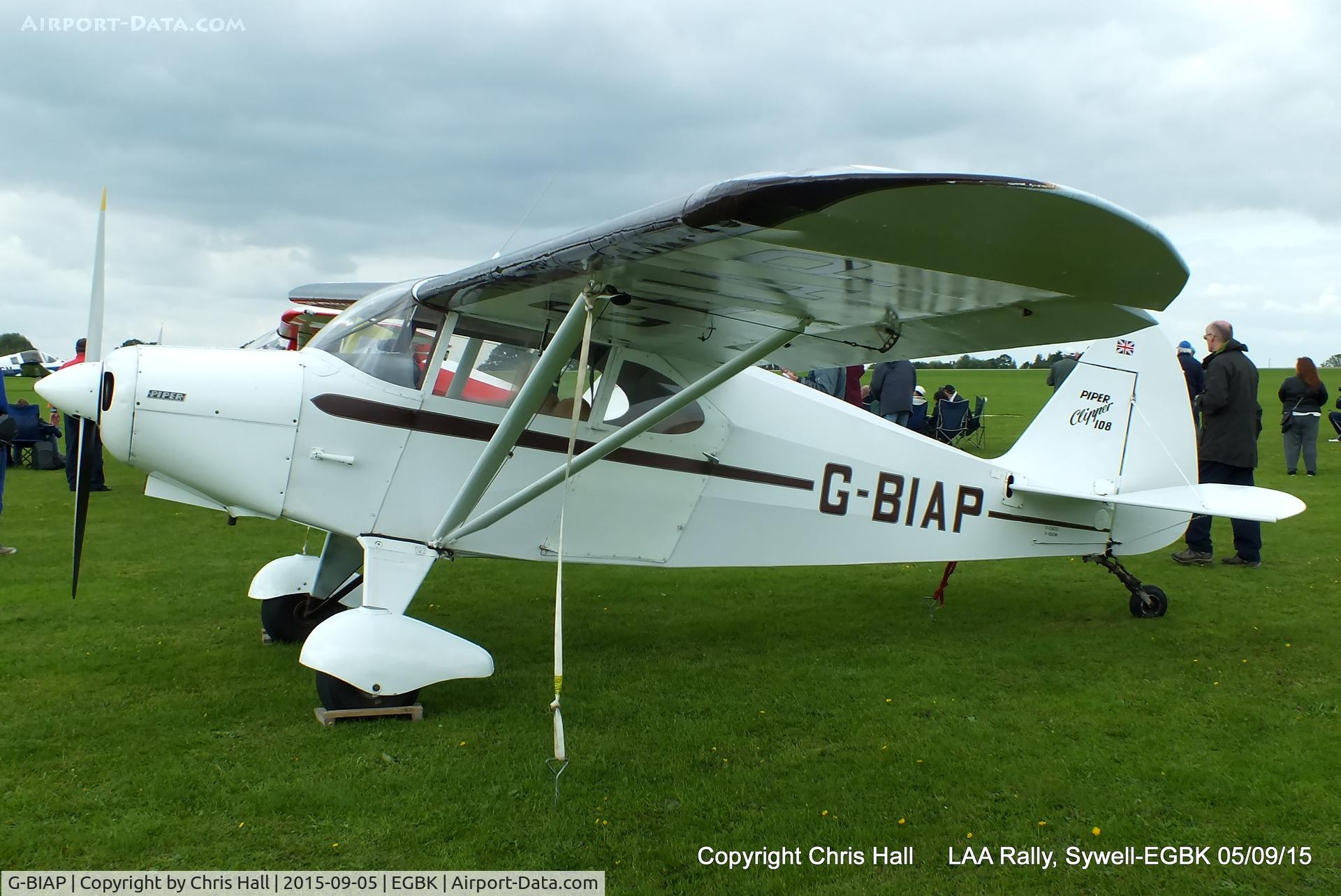 G-BIAP, 1950 Piper PA-16 Clipper Clipper C/N 16-732, at the LAA Rally 2015, Sywell