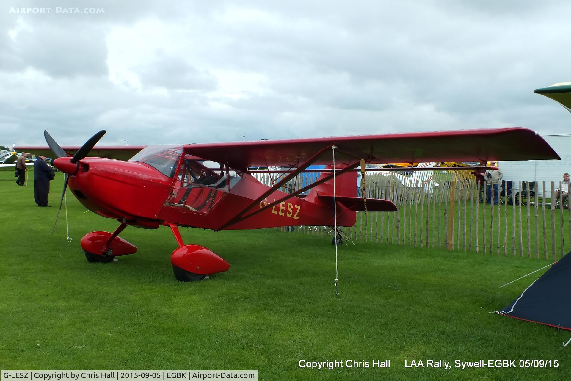 G-LESZ, 2003 Skystar Kitfox Series 5 C/N PFA 172C-12822, at the LAA Rally 2015, Sywell