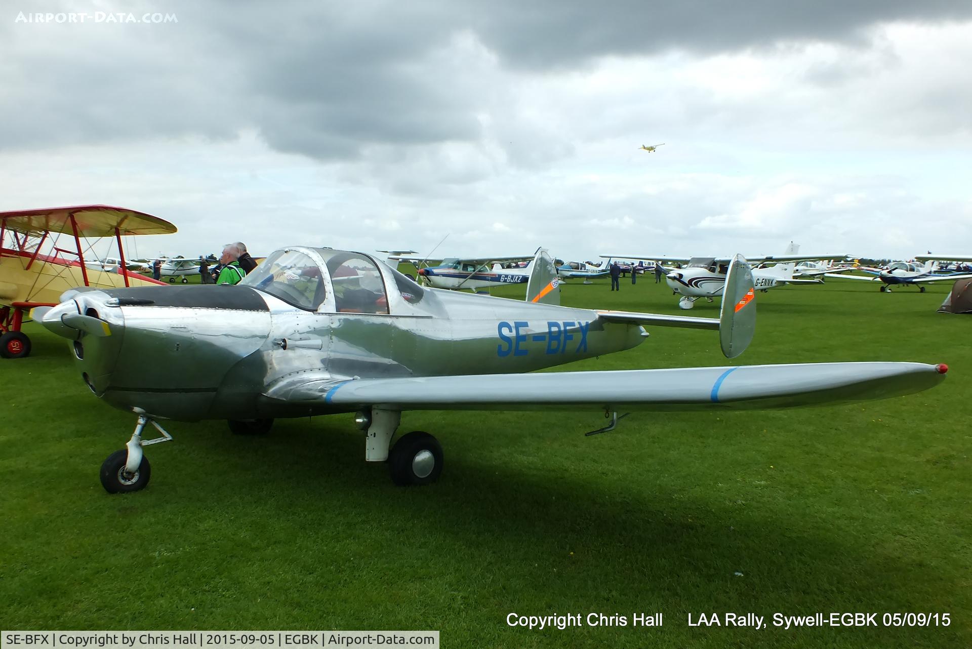 SE-BFX, 1947 Erco 415D Ercoupe C/N 4413, at the LAA Rally 2015, Sywell