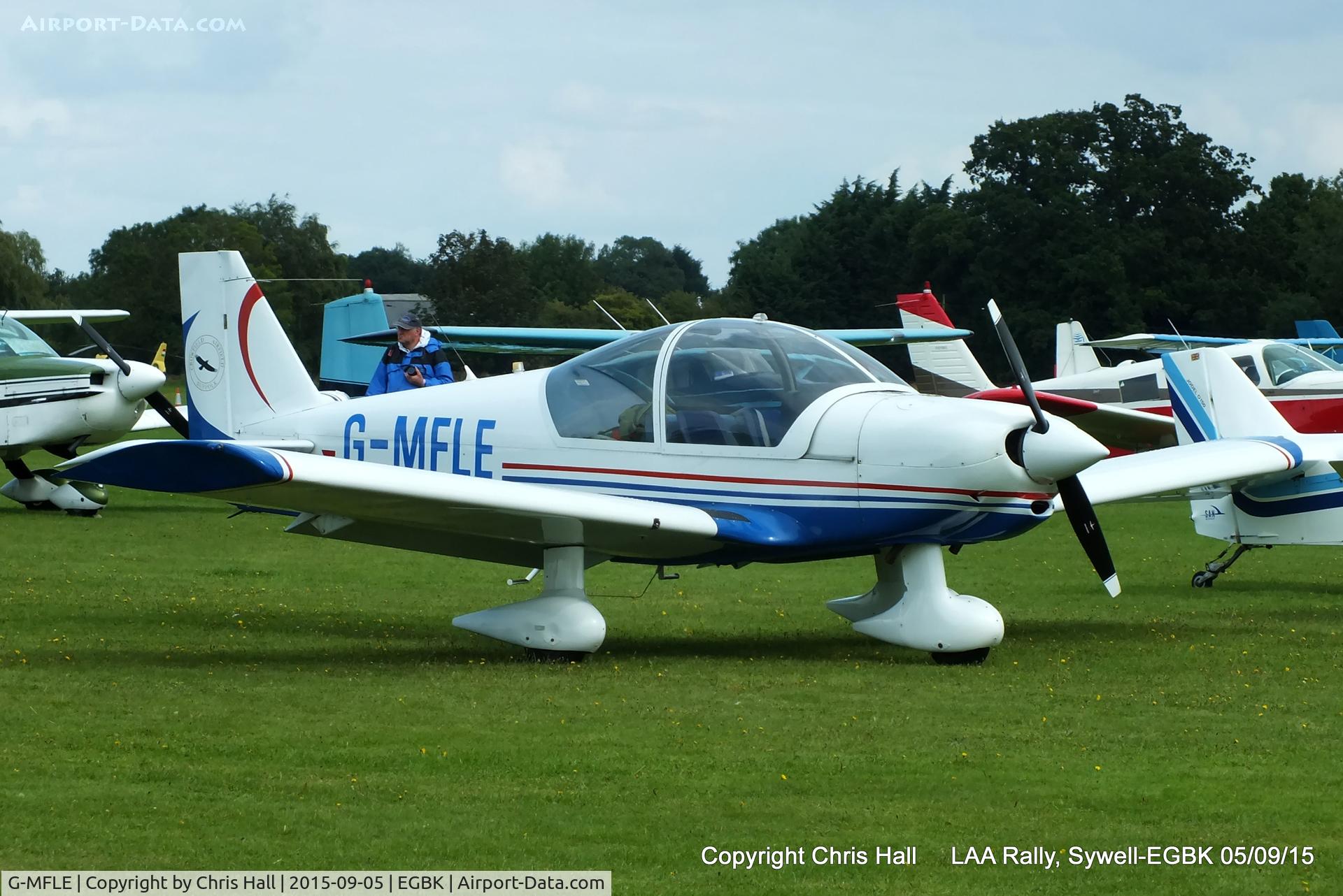 G-MFLE, 1999 Robin HR-200-120B C/N 335, at the LAA Rally 2015, Sywell