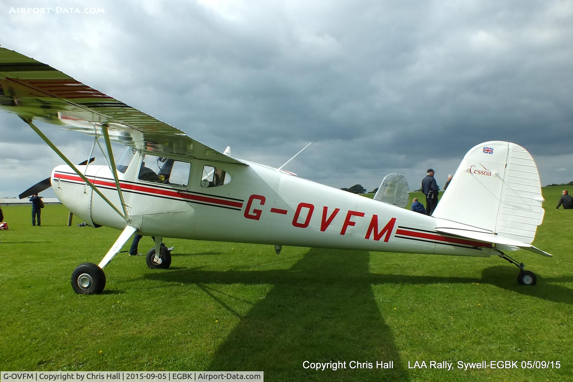 G-OVFM, 1948 Cessna 120 C/N 14720, at the LAA Rally 2015, Sywell