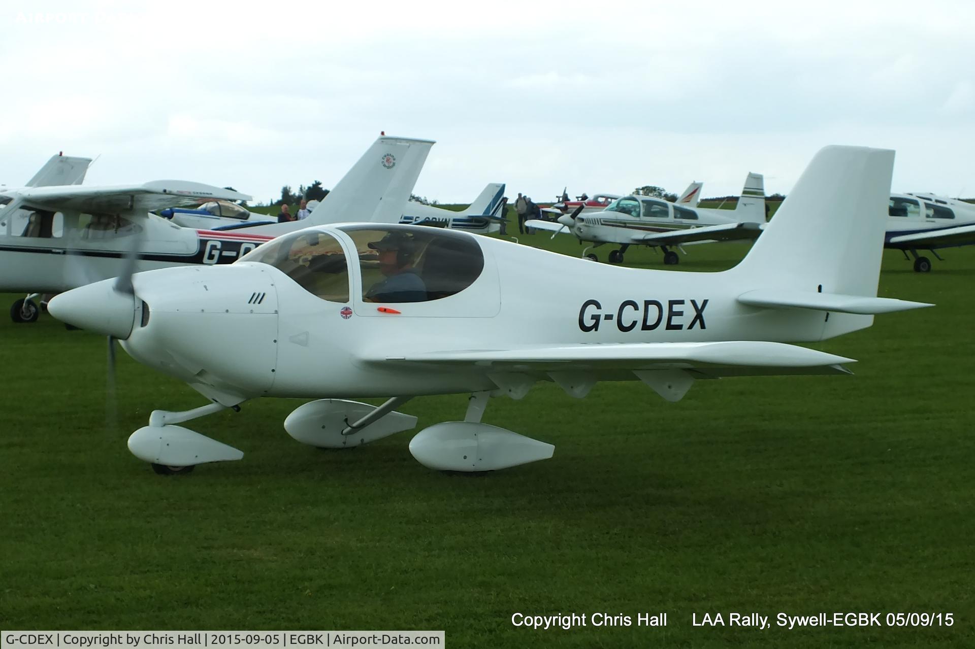 G-CDEX, 2004 Europa Tri Gear C/N PFA 247-12507, at the LAA Rally 2015, Sywell