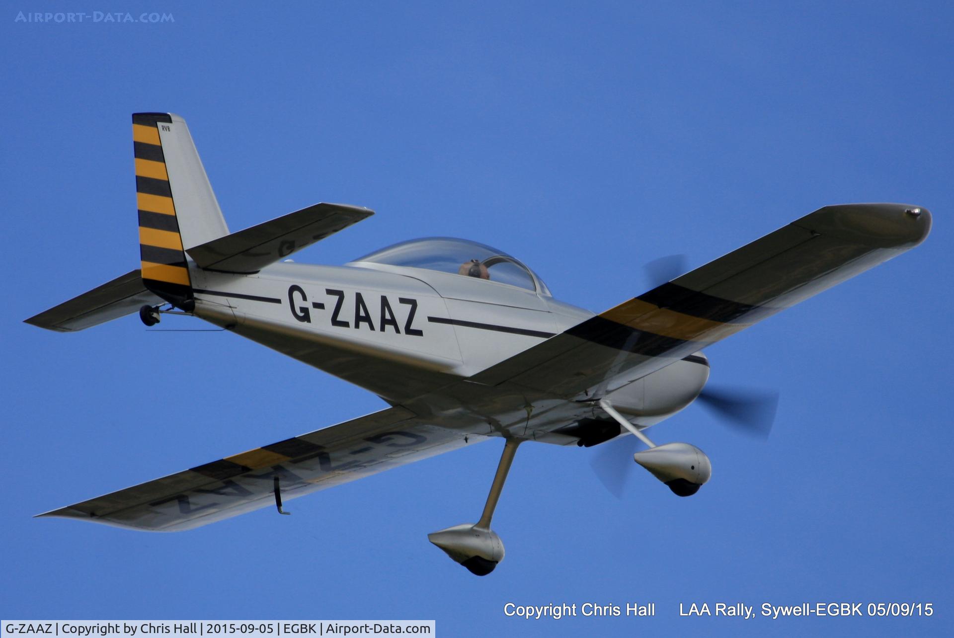 G-ZAAZ, 2003 Vans RV-8 C/N PFA 303-13279, at the LAA Rally 2015, Sywell