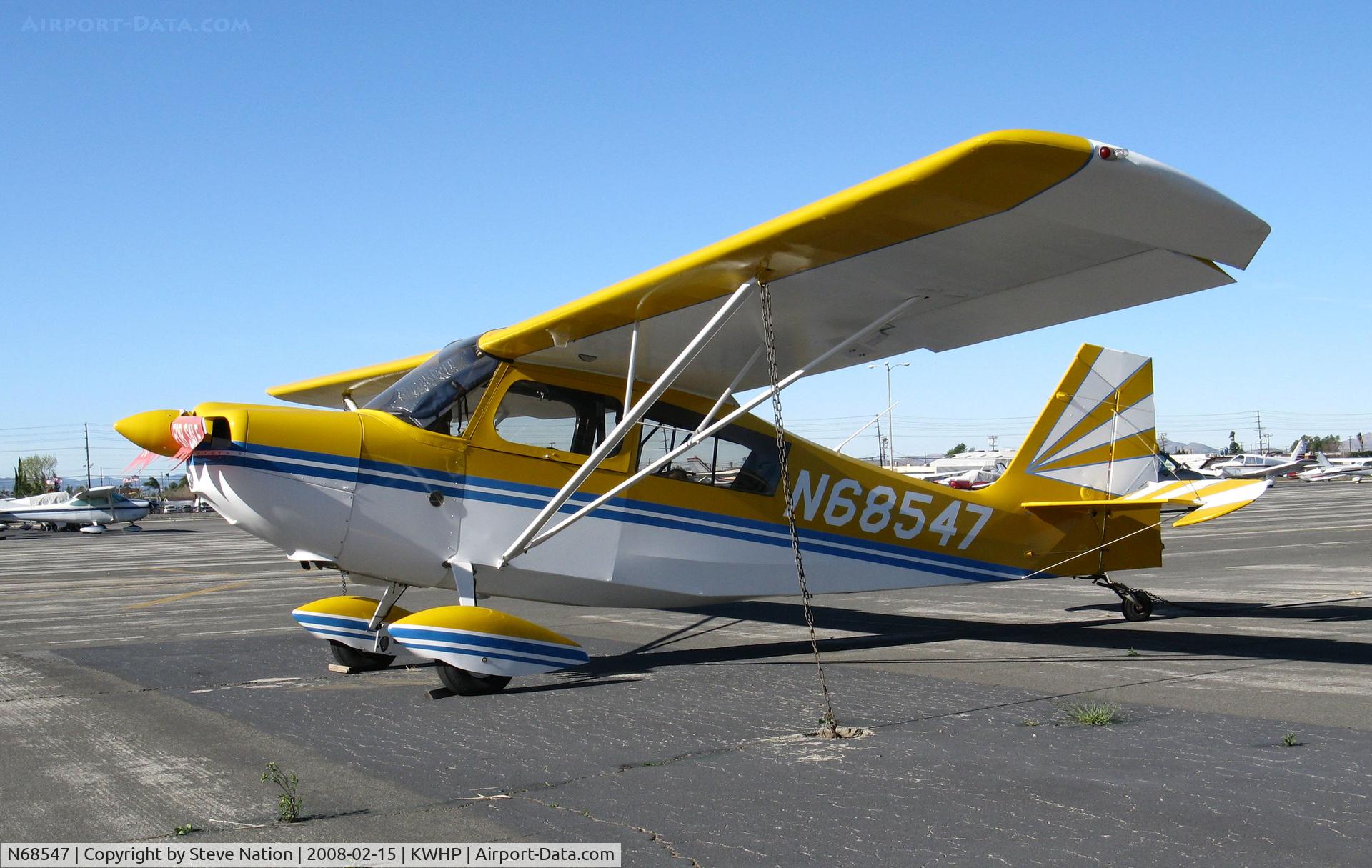 N68547, 1972 Bellanca 7ECA Citabria C/N 874-72, Locally-based 1972 Bellanca 7ECA @ Whiteman Airport, Pacoima, CA