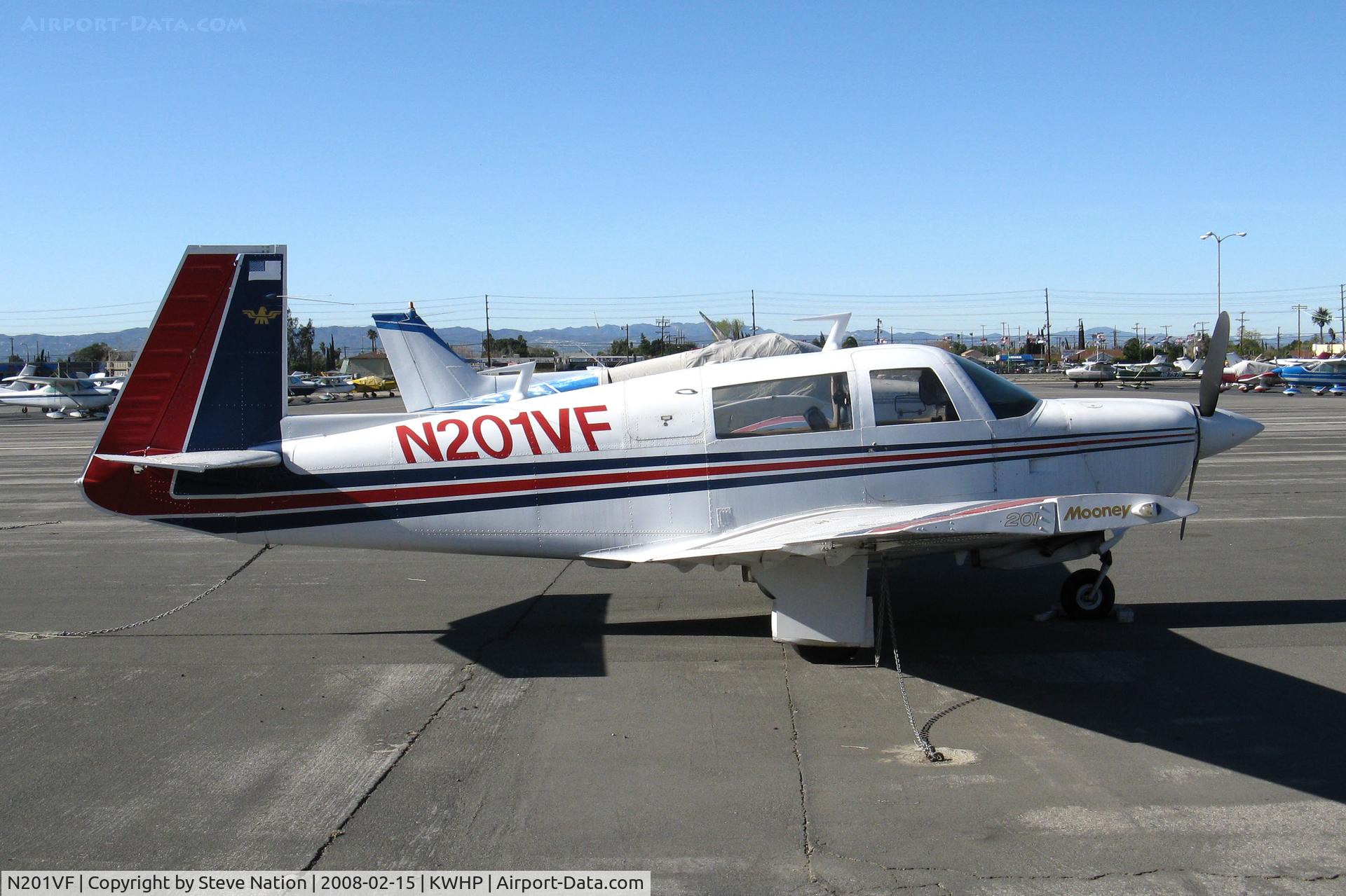 N201VF, 1977 Mooney M20J 201 C/N 24-0344, Locally-based 1977 Mooney M20J @ Whiteman Airport, Pacoima, CA