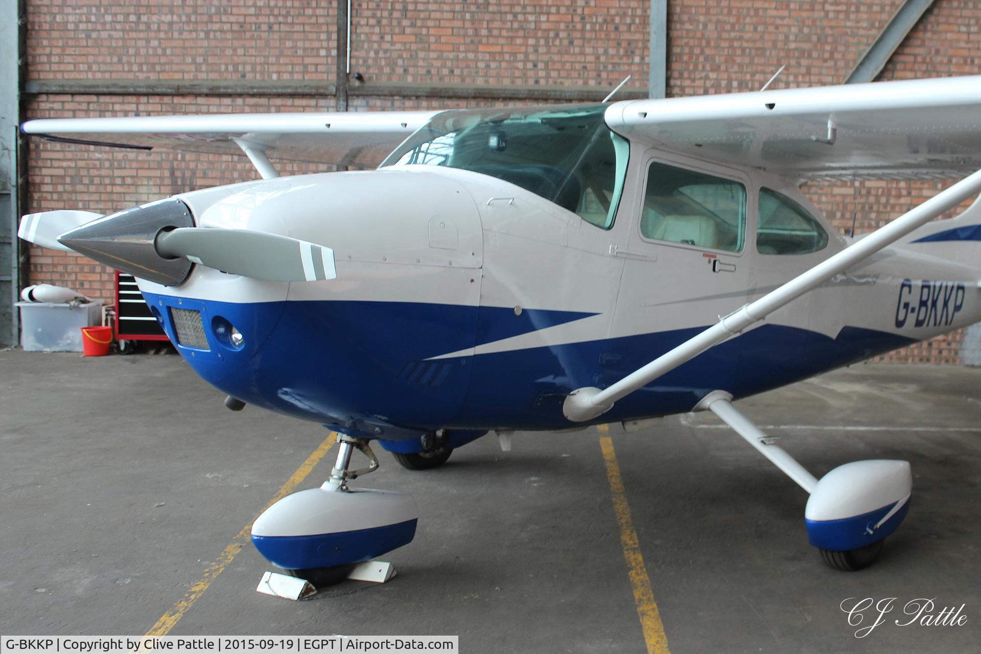 G-BKKP, 1981 Cessna 182R Skylane C/N 182-67968, Hangared at Perth EGPT