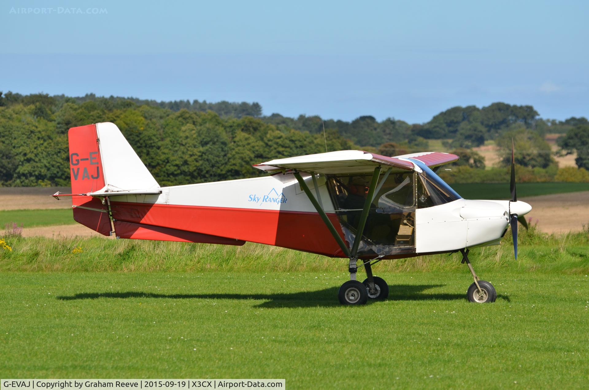 G-EVAJ, 2007 Skyranger Swift 912S(1) C/N BMAA/HB/526, About to depart from Northrepps.