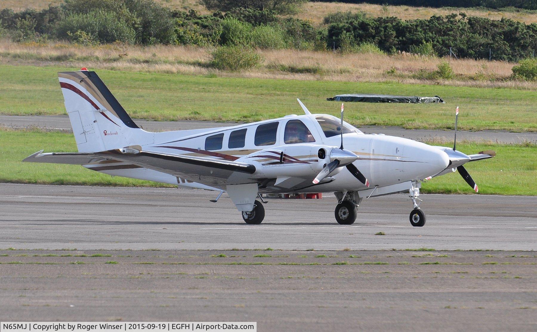 N65MJ, 1985 Beech 58P Baron C/N TJ-487, Visiting Beech Baron.