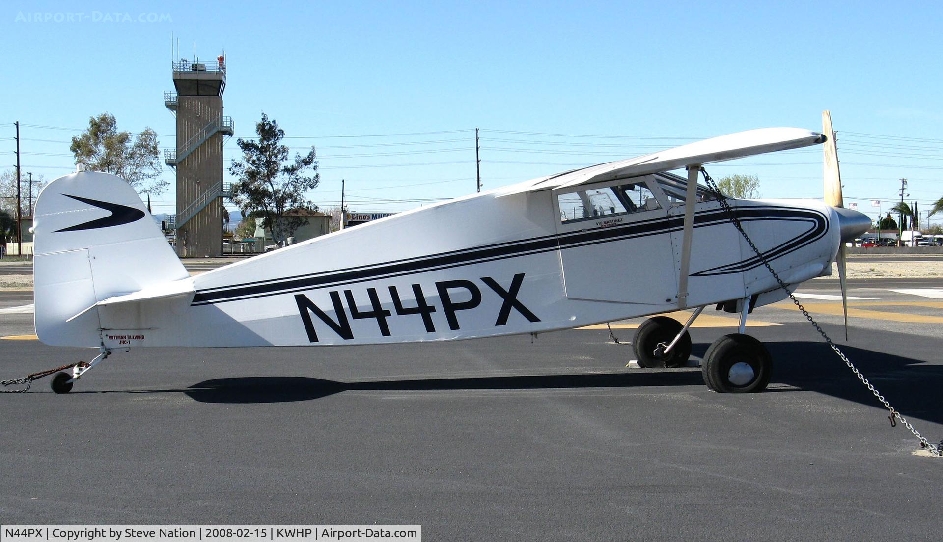 N44PX, 1961 Wittman Tailwind C/N JNC-1, Locally-based 1962 Wittman Tailwind homebuilt @ Whiteman Airport, Pacoima, CA