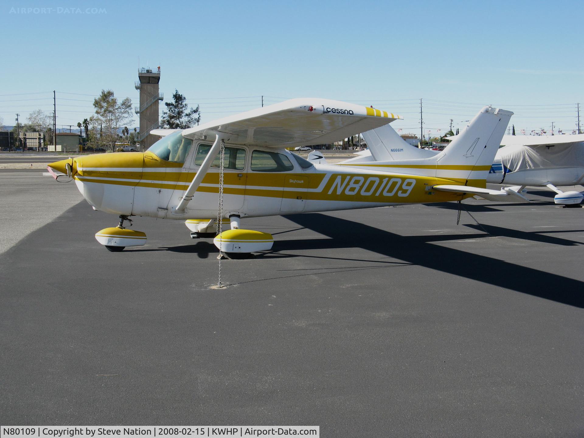 N80109, 1975 Cessna 172M C/N 17266374, Locally-based 1975 Cessna 172M @ Whiteman Airport, Pacoima, CA