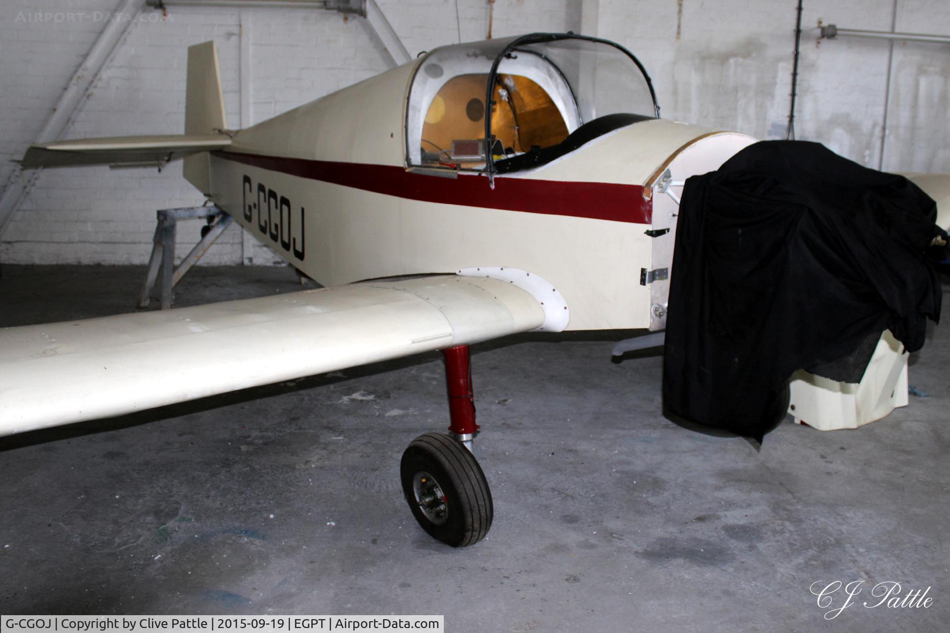 G-CGOJ, 2014 Jodel D-11 C/N PFA 052-14400, Hangared at Perth EGPT