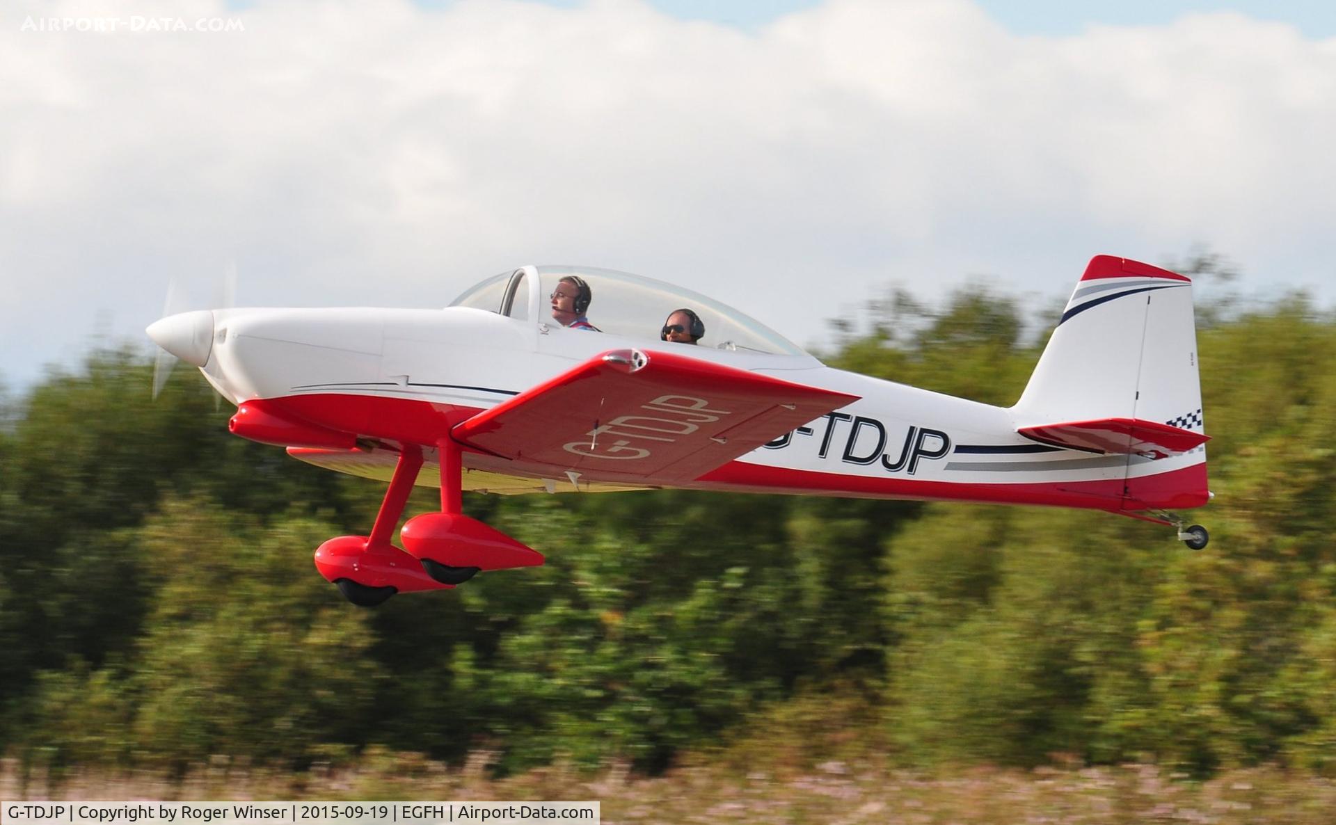 G-TDJP, 2013 Vans RV-8 C/N LAA 303-15056, Visiting RV-8 departing Runway 22.