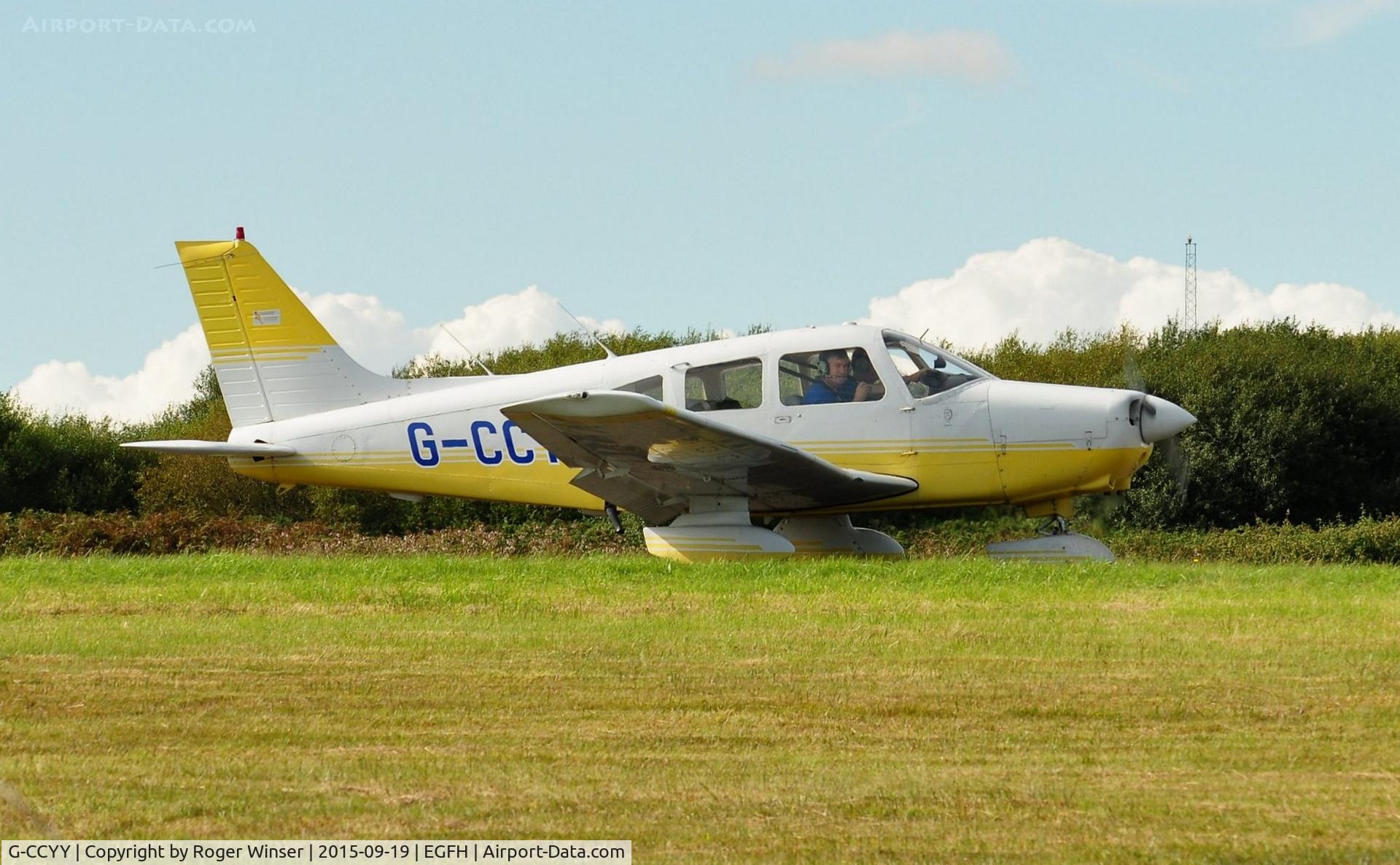 G-CCYY, 1989 Piper PA-28-161 Cherokee Warrior II C/N 2816094, Visiting Cherokee Warrior II.