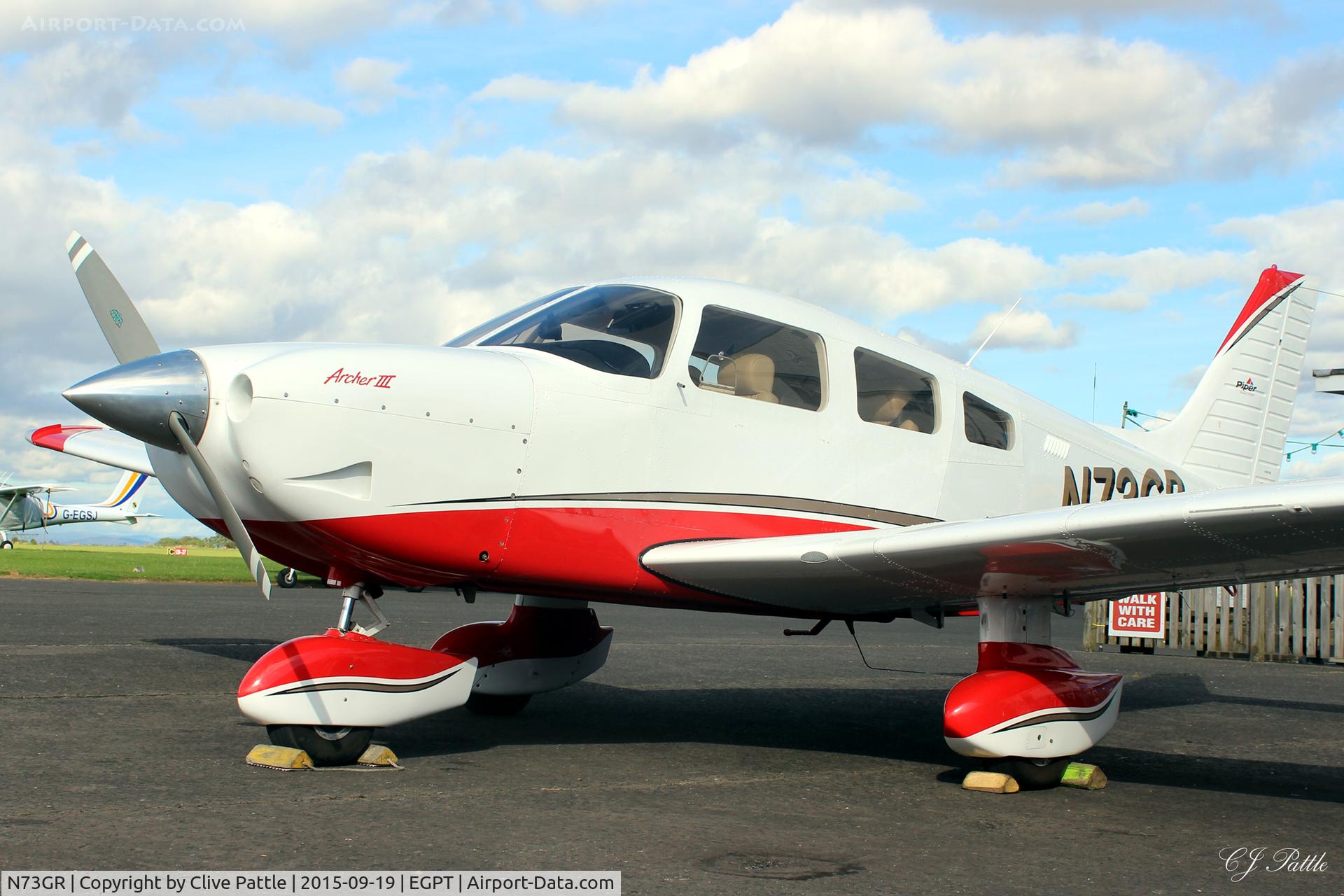 N73GR, 2004 Piper PA-28-181 Archer III C/N 2843586, Close-up outside the Scottish Aero Club at Perth EGPT