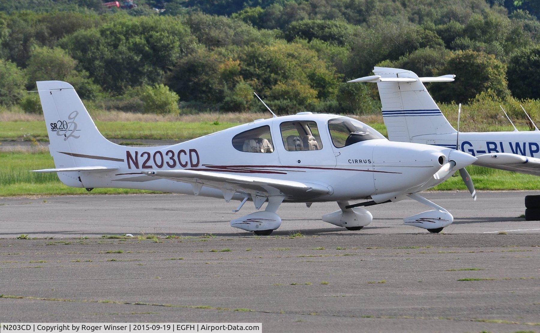 N203CD, 2004 Cirrus SR20 G2 C/N 1451, Visiting SR20.