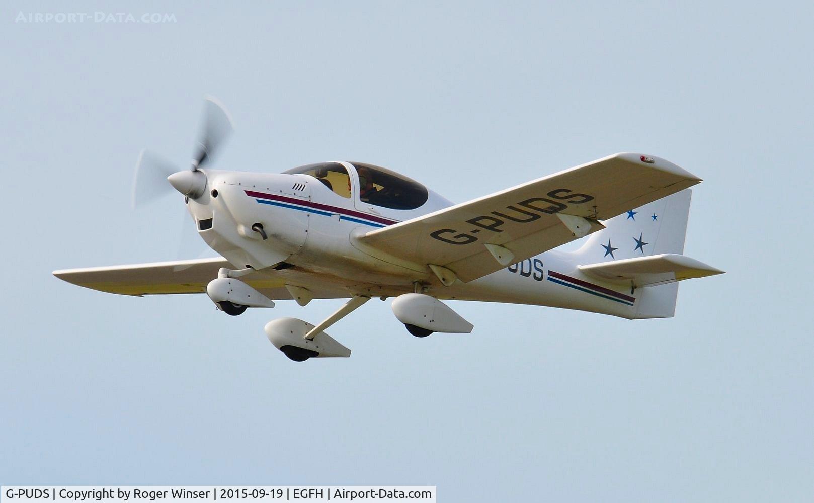 G-PUDS, 1999 Europa Tri-Gear C/N PFA 247-12999, Visting Europa departing Runway 22.