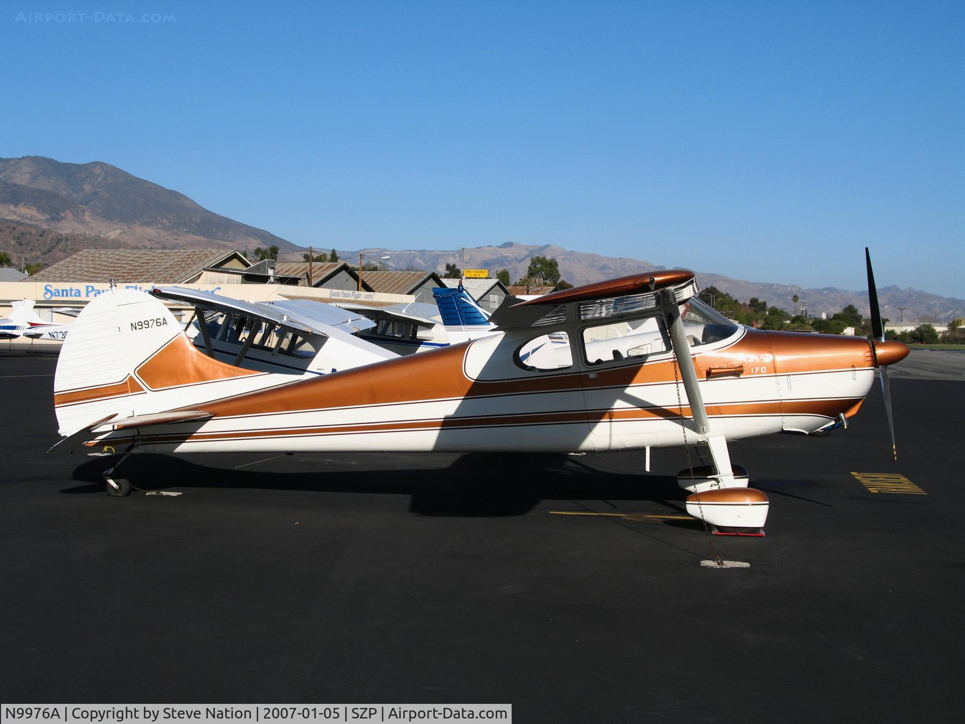 N9976A, 1950 Cessna 170A C/N 19336, Locally-Based 1950 Cessna 170A @ Santa Paula Airport, CA