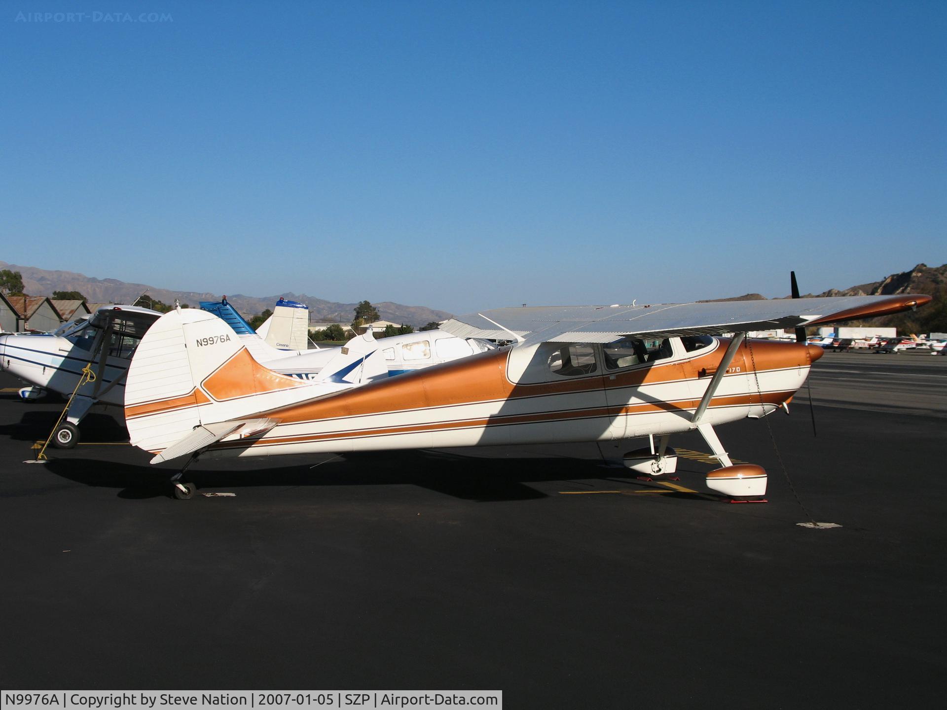 N9976A, 1950 Cessna 170A C/N 19336, Locally-Based 1950 Cessna 170A @ Santa Paula Airport, CA