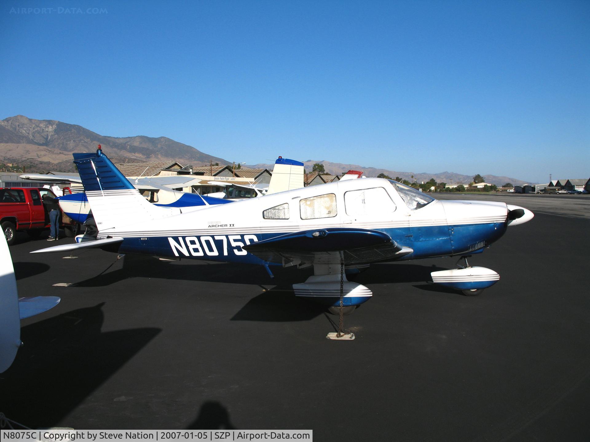 N8075C, 1979 Piper PA-28-181 Archer II C/N 28-8090064, Locally-Based 1979 Piper PA-28-181 @ Santa Paula Airport, CA (since relocated to San Diego, CA)